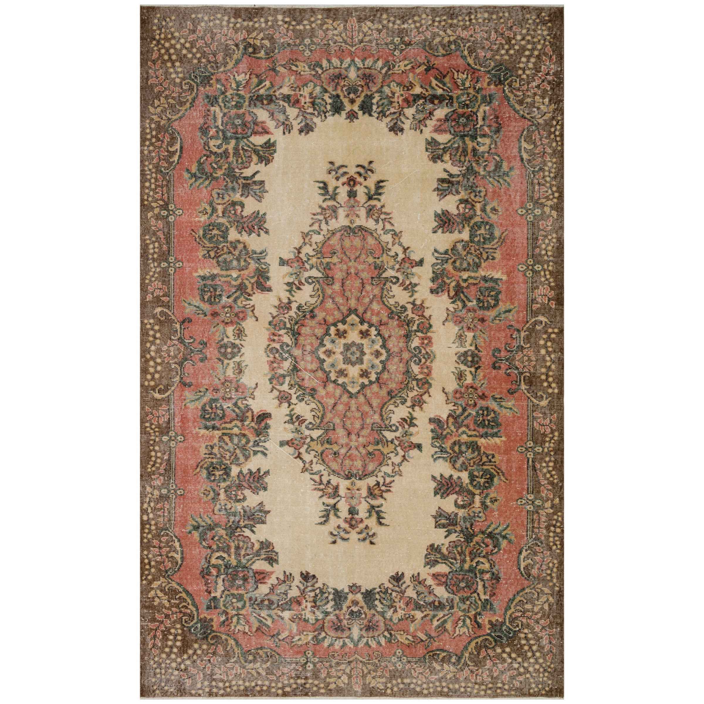 182 X 299 Cm Anatolian Hand Knotted Carpet Vintage Style 8537 -  Rugs | 182 × 299 سم سجاد الأناضول المعقود يدويًا بنمط عتيق - ebarza Furniture UAE | Shop Modern Furniture in Abu Dhabi & Dubai - مفروشات ايبازرا في الامارات | تسوق اثاث عصري وديكورات مميزة في دبي وابوظبي