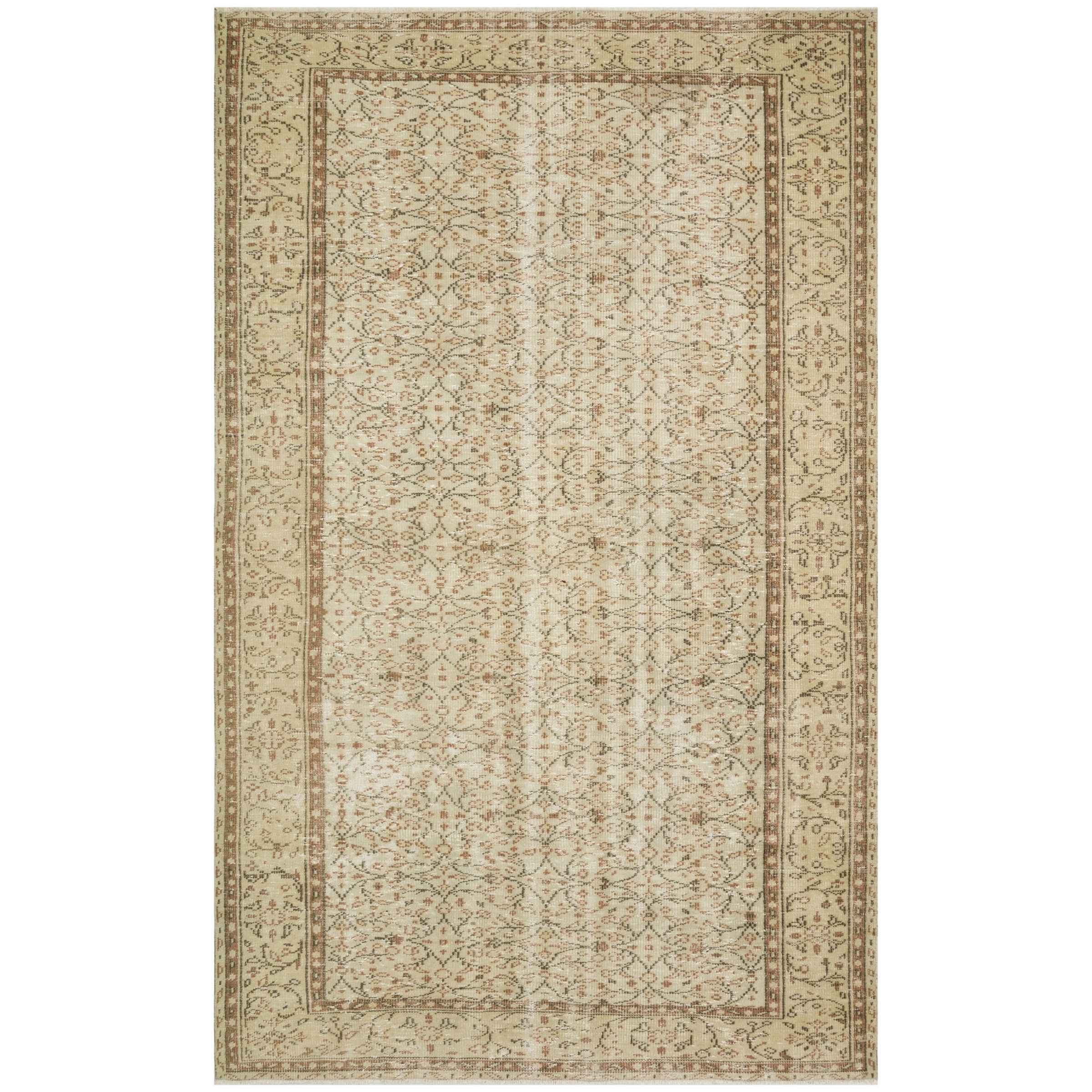 183 X 294 Cm Anatolian Hand Knotted Carpet Vintage Style 8290 -  Rugs | 183 × 294 سم سجاد الأناضول المعقود يدويًا بنمط عتيق - ebarza Furniture UAE | Shop Modern Furniture in Abu Dhabi & Dubai - مفروشات ايبازرا في الامارات | تسوق اثاث عصري وديكورات مميزة في دبي وابوظبي