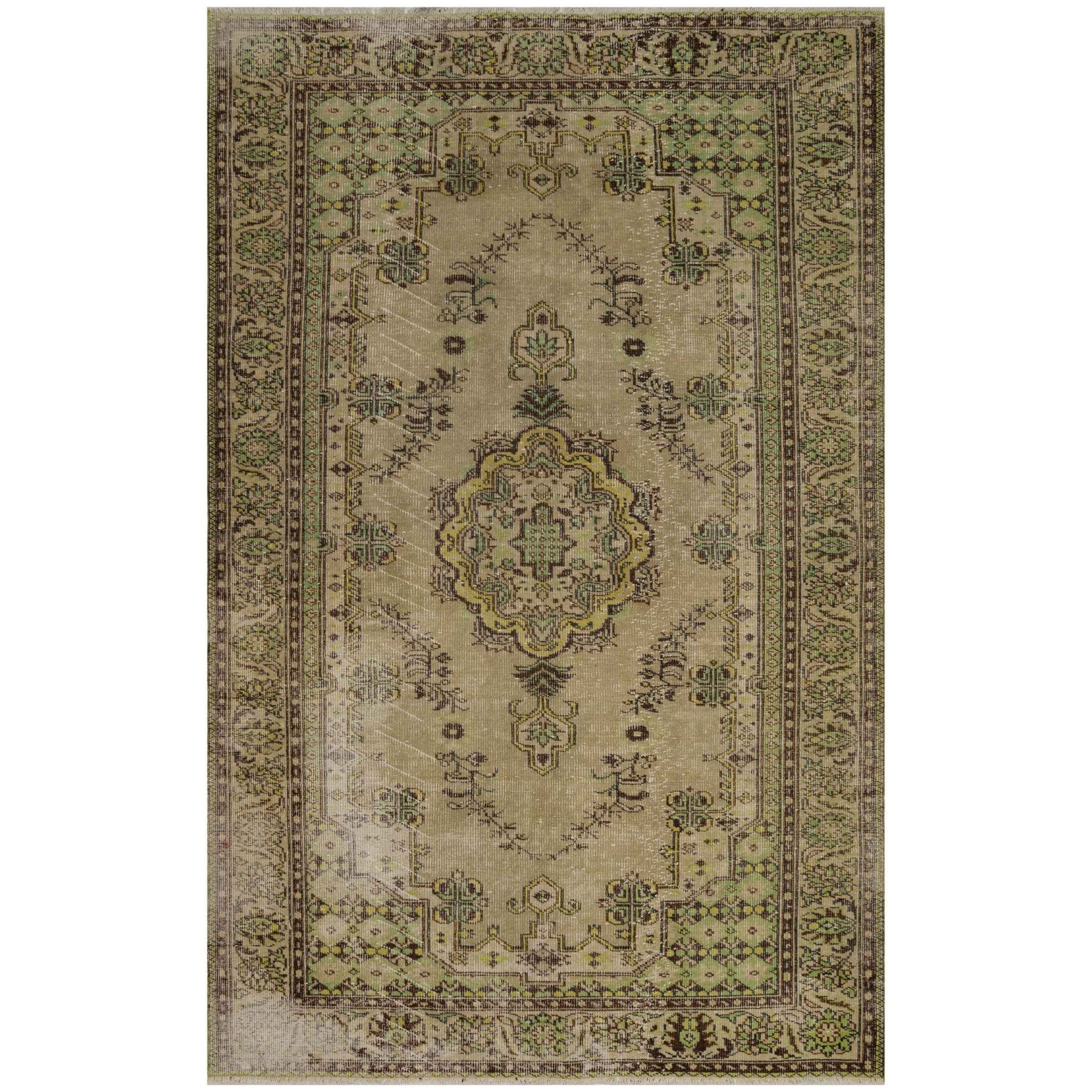 188 X 293 Cm Anatolian Hand Knotted Carpet Vintage Style 8576 -  Rugs | 188 × 293 سم سجاد الأناضول المعقود يدويًا بنمط عتيق - ebarza Furniture UAE | Shop Modern Furniture in Abu Dhabi & Dubai - مفروشات ايبازرا في الامارات | تسوق اثاث عصري وديكورات مميزة في دبي وابوظبي