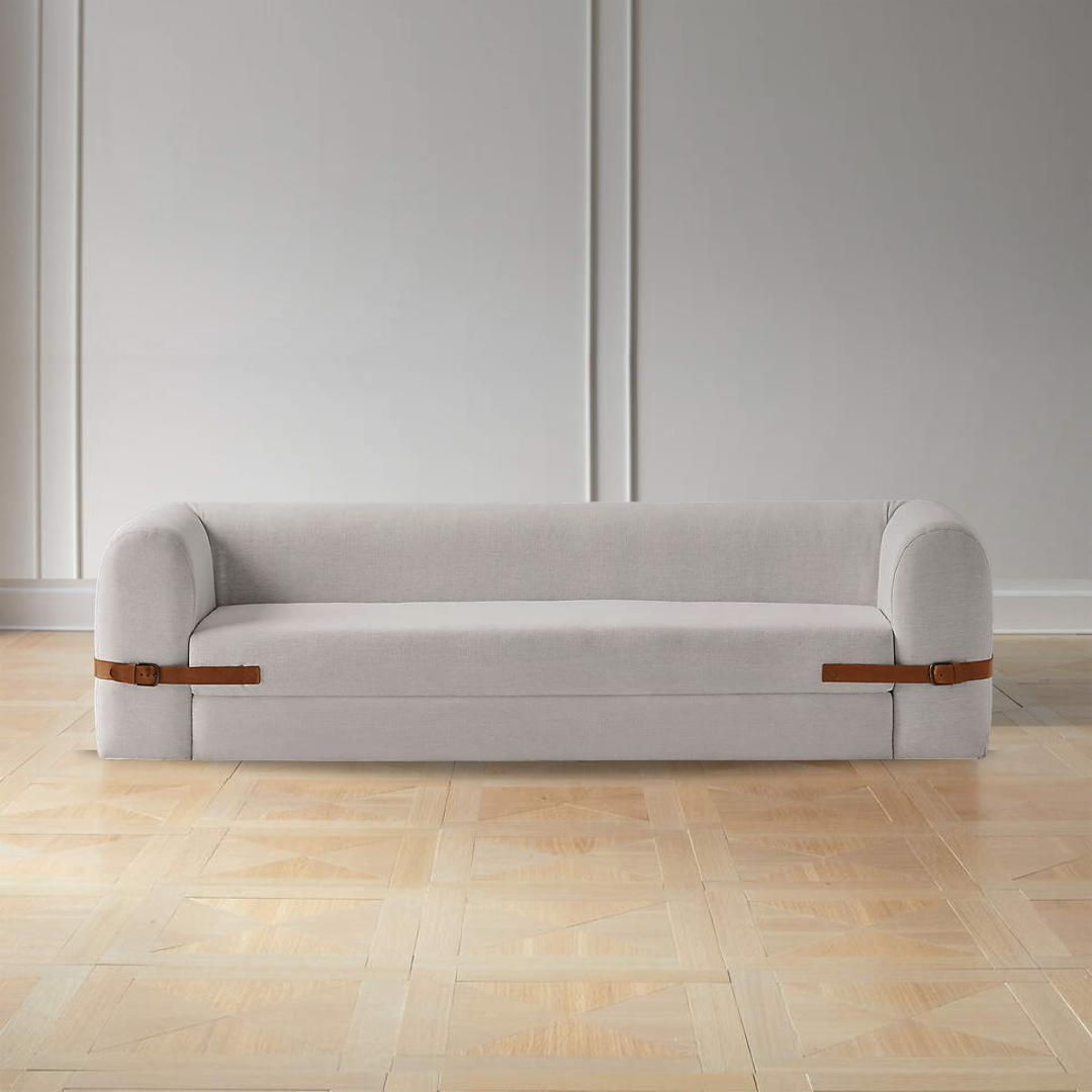 AS IS Optimus White Modern Sofa Bed - 18076E  KIZAD -  USED ITEM | قطعة من المعرض - صوفا / سرير - اوبتيموس البيضاء العصرية - ebarza Furniture UAE | Shop Modern Furniture in Abu Dhabi & Dubai - مفروشات ايبازرا في الامارات | تسوق اثاث عصري وديكورات مميزة في دبي وابوظبي