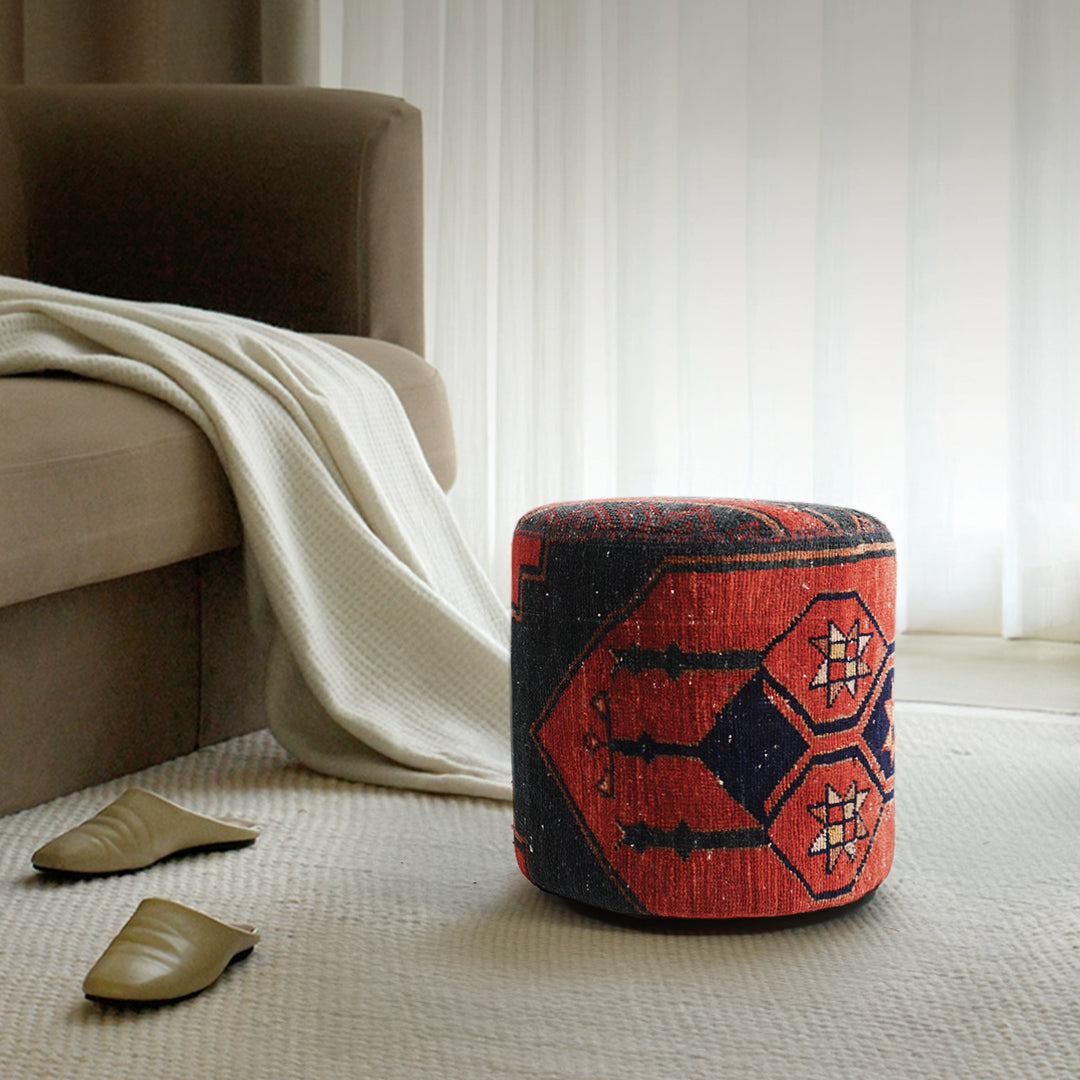 Anatolian Patchwork Style Pouf P13