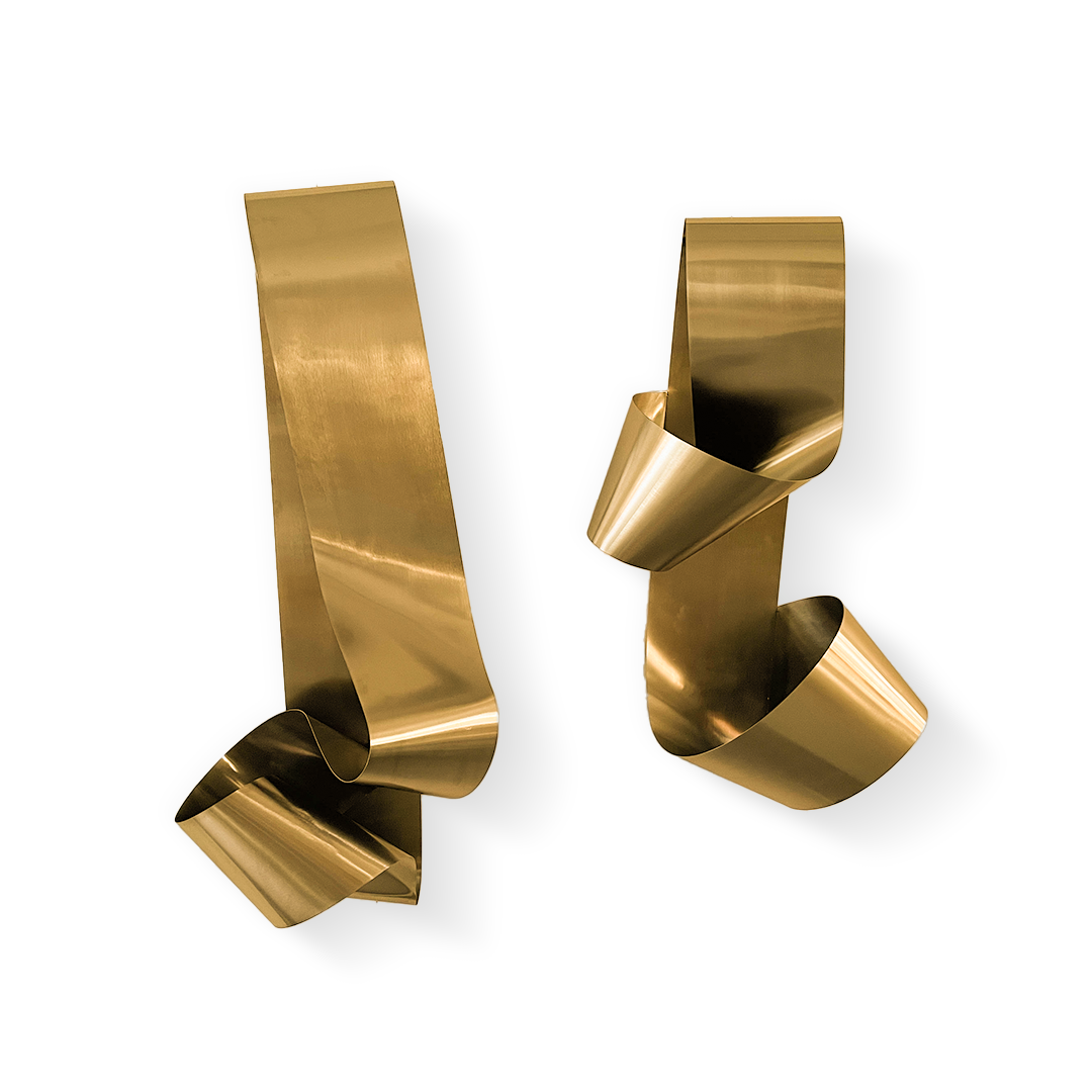 Set of 2 Hand Crafted Stainless Steel Artwork BG20230020 - Gold -  Artwork - ebarza Furniture UAE | Shop Modern Furniture in Abu Dhabi & Dubai - مفروشات ايبازرا في الامارات | تسوق اثاث عصري وديكورات مميزة في دبي وابوظبي