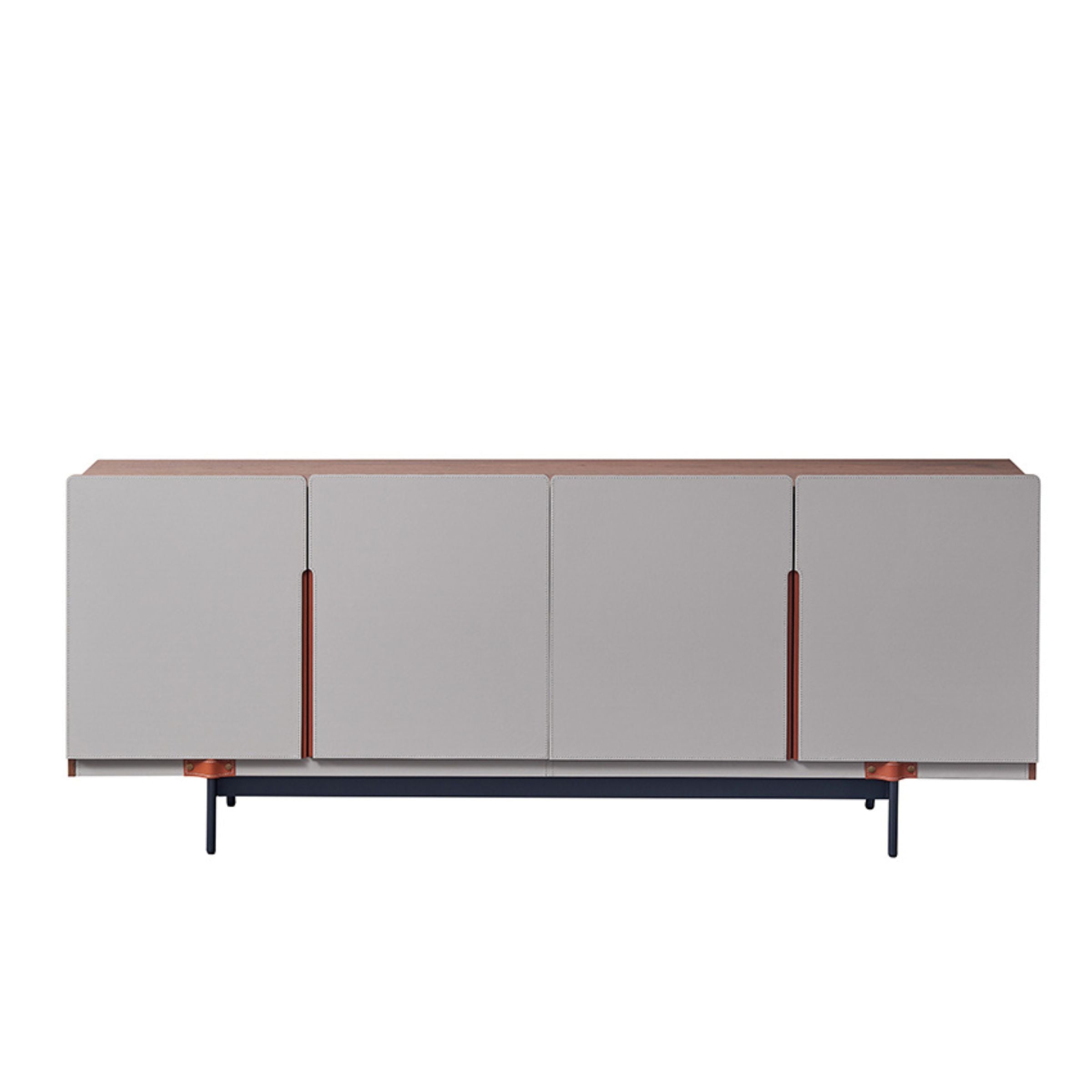 Mycroft Saddle Leather Cabinet MLL-T07 -  Storage/TV Unites | مايكروفت خزانة جلد السرج - ebarza Furniture UAE | Shop Modern Furniture in Abu Dhabi & Dubai - مفروشات ايبازرا في الامارات | تسوق اثاث عصري وديكورات مميزة في دبي وابوظبي