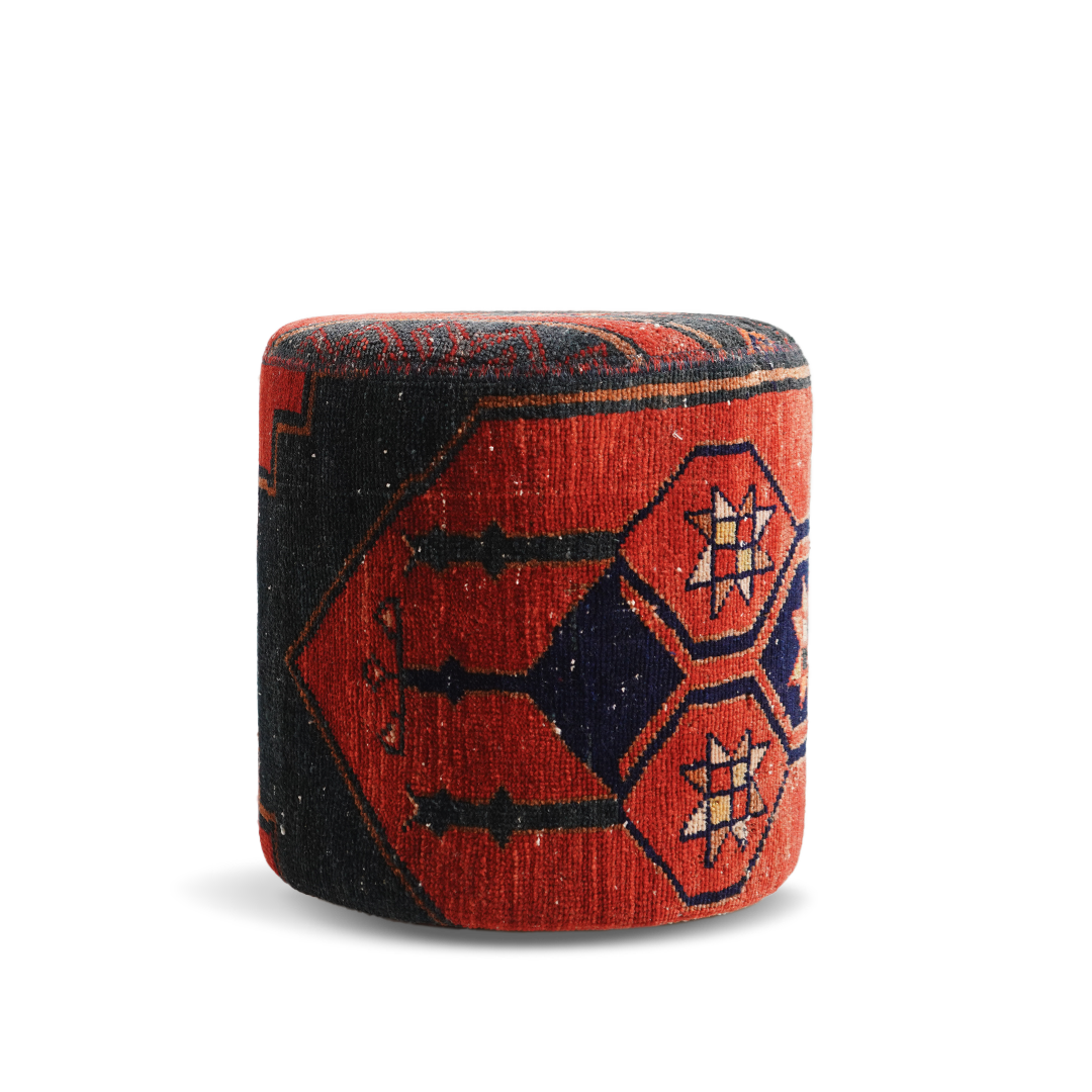 Anatolian Patchwork Style Pouf P13