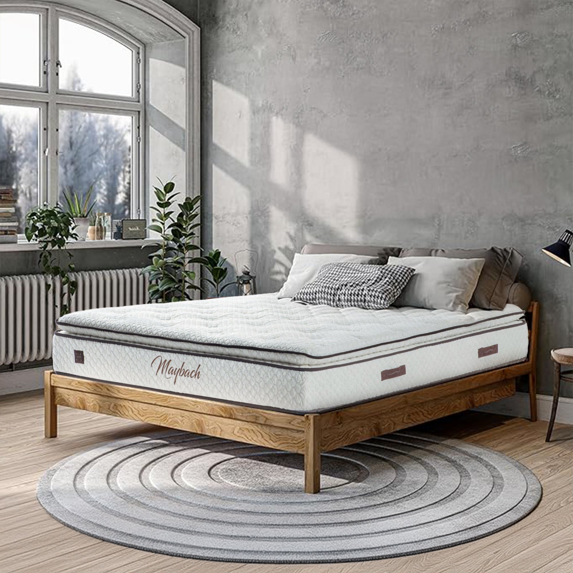 180X200 Cm Indivani Maybach King Mattress IDVNI-MB180x200 -  Mattresses - ebarza Furniture UAE | Shop Modern Furniture in Abu Dhabi & Dubai - مفروشات ايبازرا في الامارات | تسوق اثاث عصري وديكورات مميزة في دبي وابوظبي