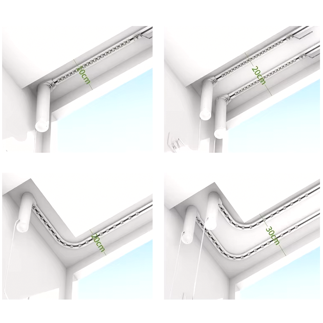 Smart Curtain Kit (6.2m kit) TB40 -  Curtains Rails - ebarza Furniture UAE | Shop Modern Furniture in Abu Dhabi & Dubai - مفروشات ايبازرا في الامارات | تسوق اثاث عصري وديكورات مميزة في دبي وابوظبي