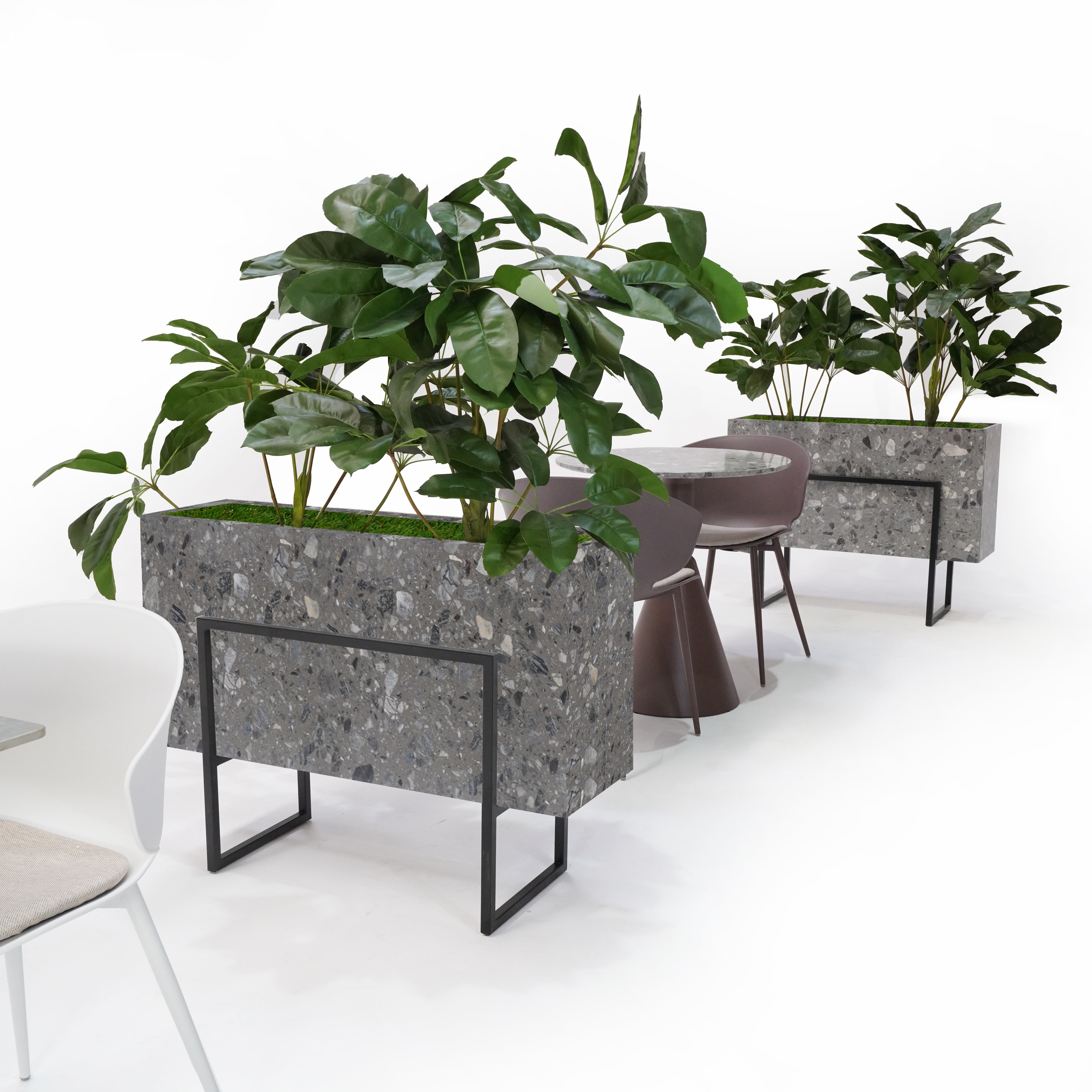 Terrazzo Planter Box 309-N0370 -  Planter Boxes | صندوق زراعة تيرازو - ebarza Furniture UAE | Shop Modern Furniture in Abu Dhabi & Dubai - مفروشات ايبازرا في الامارات | تسوق اثاث عصري وديكورات مميزة في دبي وابوظبي