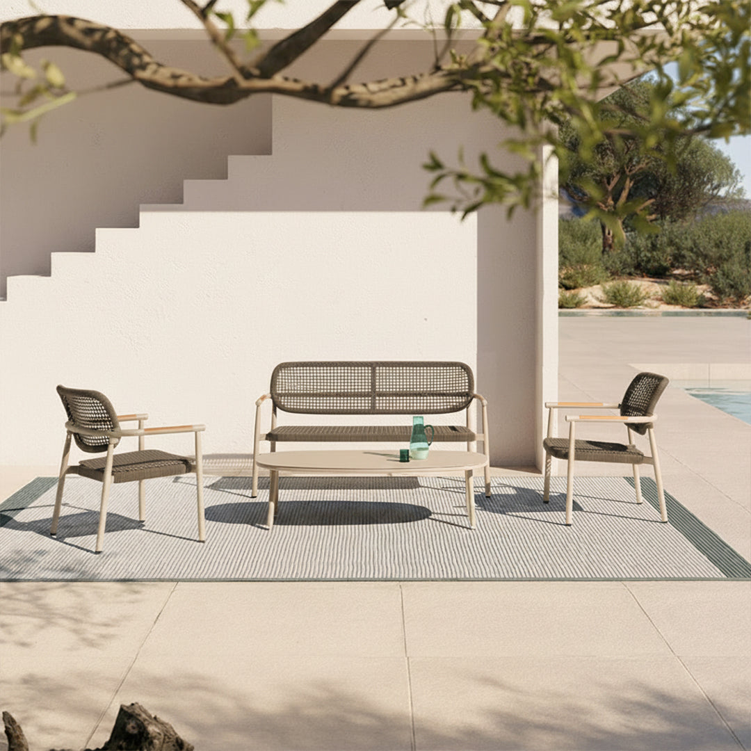 2004 LOUNGE  OUTDOOR ARMCHAIR W/ROPE AC2004B10ROP -  Lounge Chairs - ebarza Furniture UAE | Shop Modern Furniture in Abu Dhabi & Dubai - مفروشات ايبازرا في الامارات | تسوق اثاث عصري وديكورات مميزة في دبي وابوظبي