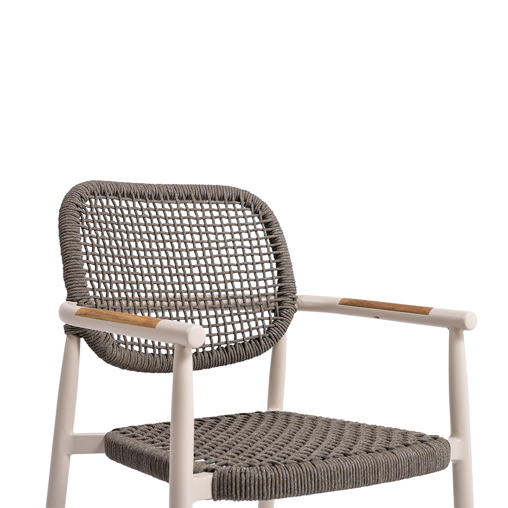 2004 DINING ARMCHAIR W/ROPE- AC2004B04ROP -  Chairs - ebarza Furniture UAE | Shop Modern Furniture in Abu Dhabi & Dubai - مفروشات ايبازرا في الامارات | تسوق اثاث عصري وديكورات مميزة في دبي وابوظبي