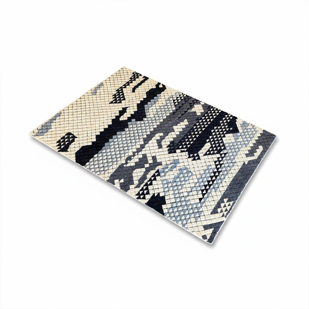 230X160 Cm Handmade Wool Rug Jh-20731-L -  Rugs - ebarza Furniture UAE | Shop Modern Furniture in Abu Dhabi & Dubai - مفروشات ايبازرا في الامارات | تسوق اثاث عصري وديكورات مميزة في دبي وابوظبي