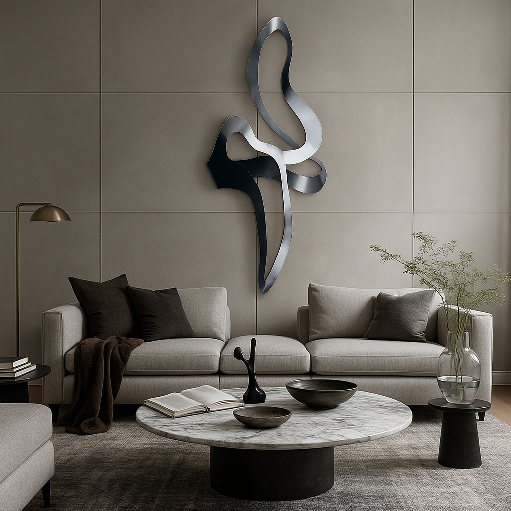 Hand Crafted Stainless Steel Artwork BG20250004 -  Artwork - ebarza Furniture UAE | Shop Modern Furniture in Abu Dhabi & Dubai - مفروشات ايبازرا في الامارات | تسوق اثاث عصري وديكورات مميزة في دبي وابوظبي