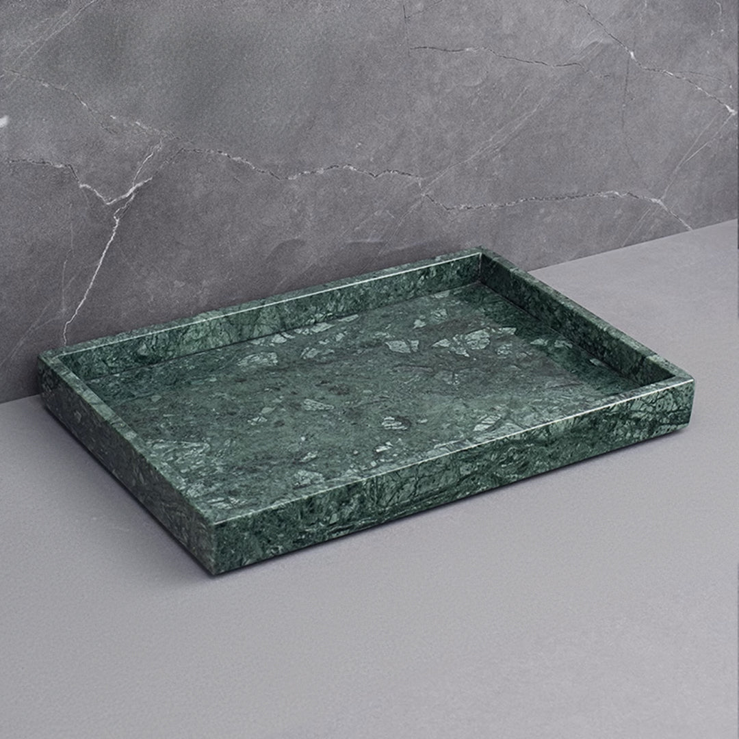 Indian Green Marble Rectangular Large Tray RHD840 -  Trays - ebarza Furniture UAE | Shop Modern Furniture in Abu Dhabi & Dubai - مفروشات ايبازرا في الامارات | تسوق اثاث عصري وديكورات مميزة في دبي وابوظبي