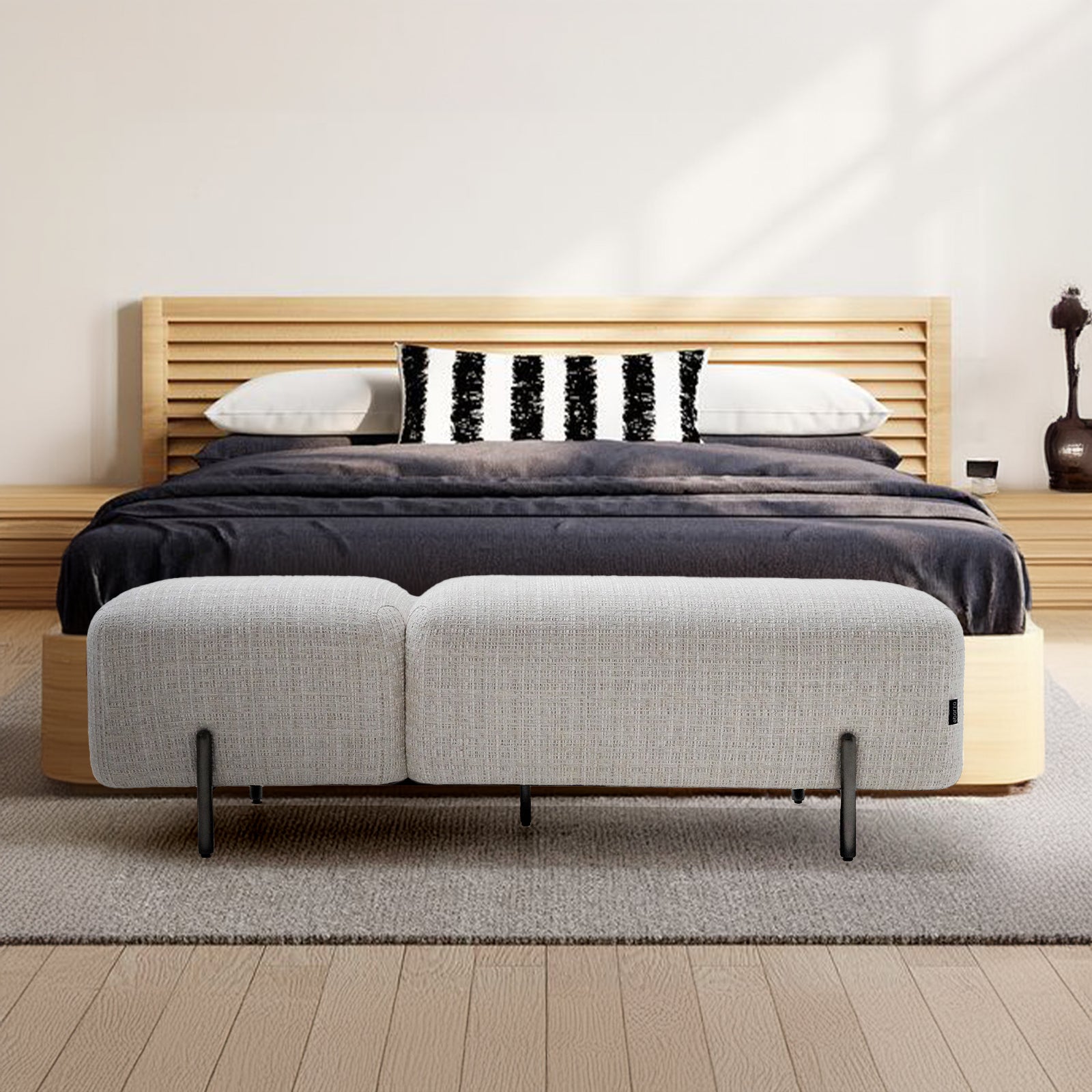 Rome Bed Bench BC751 -  Benches - ebarza Furniture UAE | Shop Modern Furniture in Abu Dhabi & Dubai - مفروشات ايبازرا في الامارات | تسوق اثاث عصري وديكورات مميزة في دبي وابوظبي