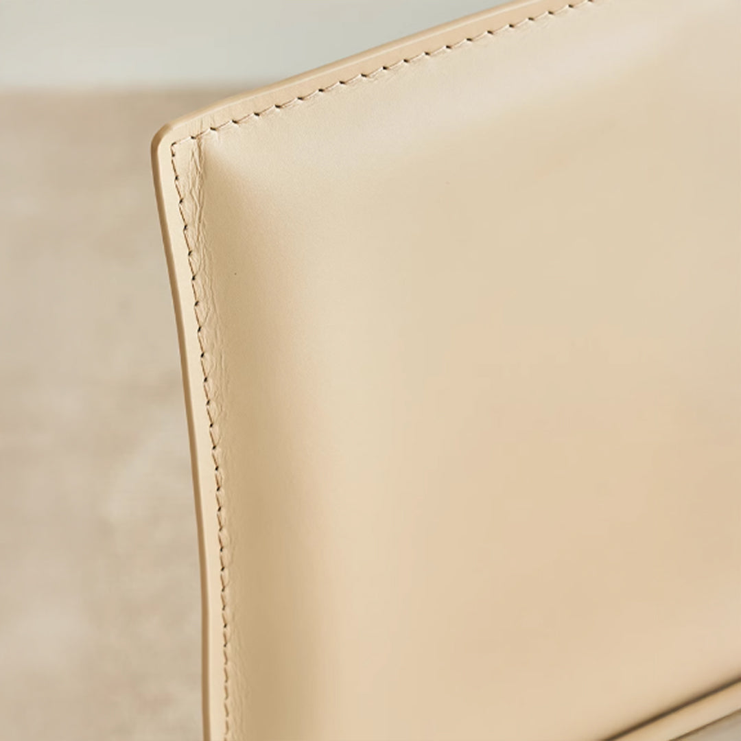 Mycroft Saddle Leather Bar Stool MLL-B43-khaki -  Bar Stools - ebarza Furniture UAE | Shop Modern Furniture in Abu Dhabi & Dubai - مفروشات ايبازرا في الامارات | تسوق اثاث عصري وديكورات مميزة في دبي وابوظبي