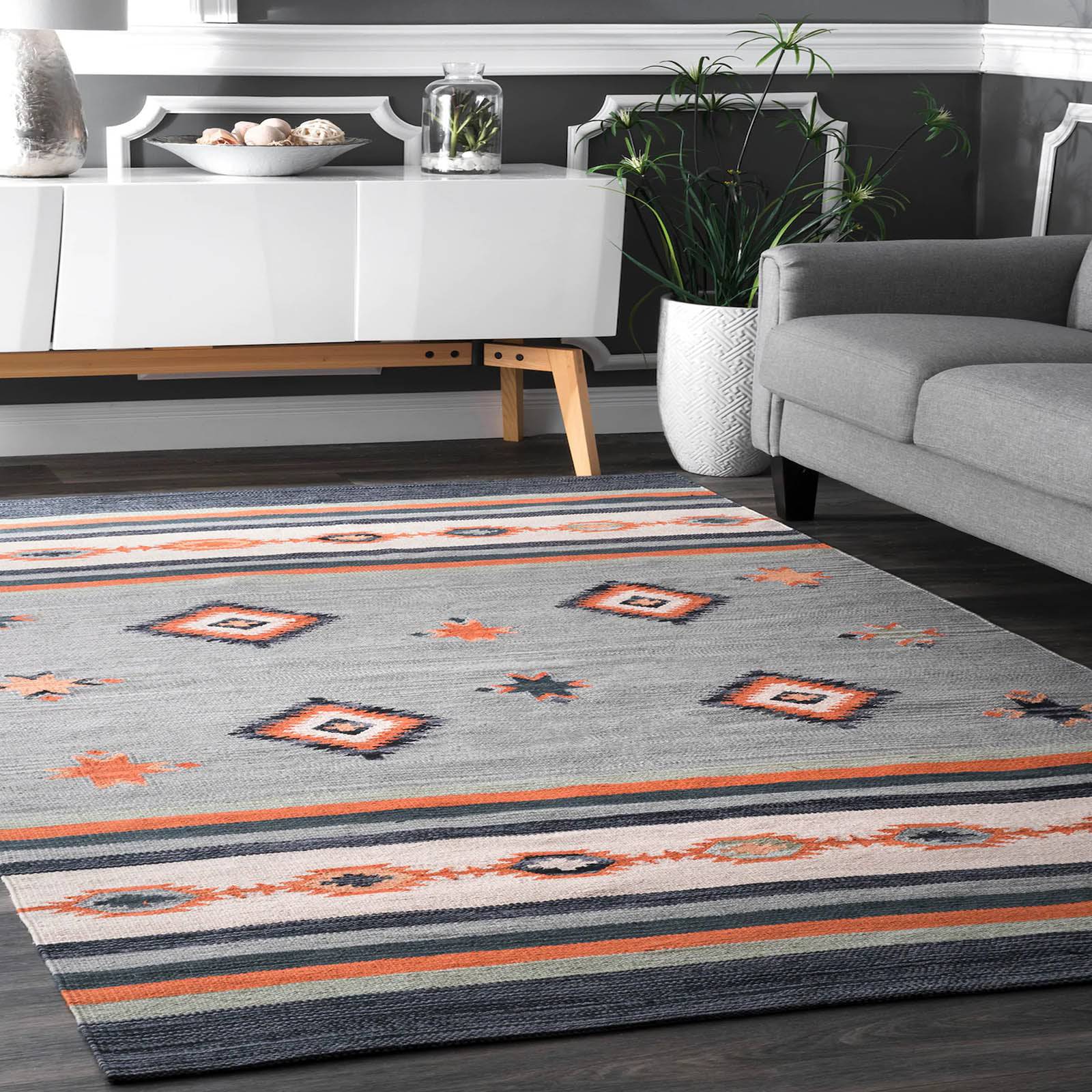 230X160 Cm Amak Handmade Wool Rug Jh-2353-L -  Rugs | 230X160 سم سجادة صوف يدوية الصنع اماك - ebarza Furniture UAE | Shop Modern Furniture in Abu Dhabi & Dubai - مفروشات ايبازرا في الامارات | تسوق اثاث عصري وديكورات مميزة في دبي وابوظبي