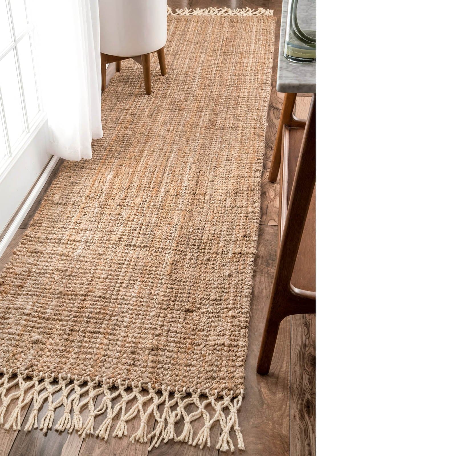 230X160 Cm Braided Handmade Jute Rug Jh-2339-L -  Rugs - ebarza Furniture UAE | Shop Modern Furniture in Abu Dhabi & Dubai - مفروشات ايبازرا في الامارات | تسوق اثاث عصري وديكورات مميزة في دبي وابوظبي