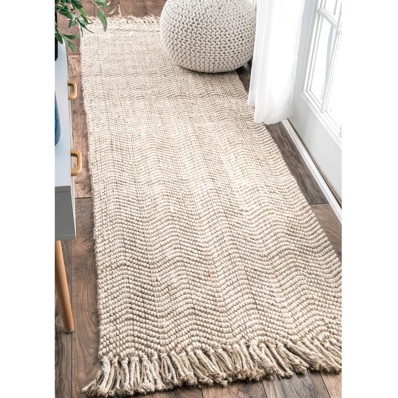 230X160 Cm Braided Handmade Jute Rug Jh-2340-L -  Rugs - ebarza Furniture UAE | Shop Modern Furniture in Abu Dhabi & Dubai - مفروشات ايبازرا في الامارات | تسوق اثاث عصري وديكورات مميزة في دبي وابوظبي