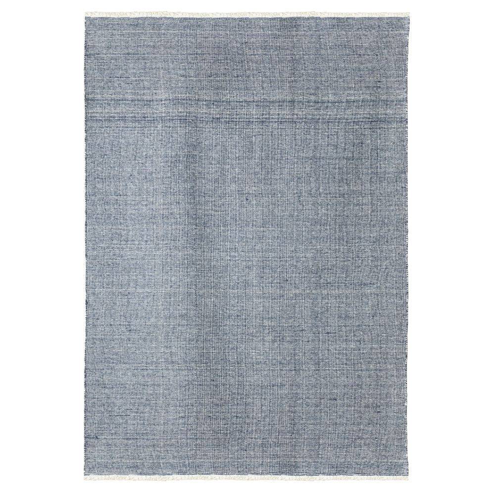 230X160 Cm Hand Woven Blue Wool Rug Jhd-7007 Blue-L -  Rugs | 230X160 سم سجادة صوف زرقاء منسوجة يدويًا - ebarza Furniture UAE | Shop Modern Furniture in Abu Dhabi & Dubai - مفروشات ايبازرا في الامارات | تسوق اثاث عصري وديكورات مميزة في دبي وابوظبي