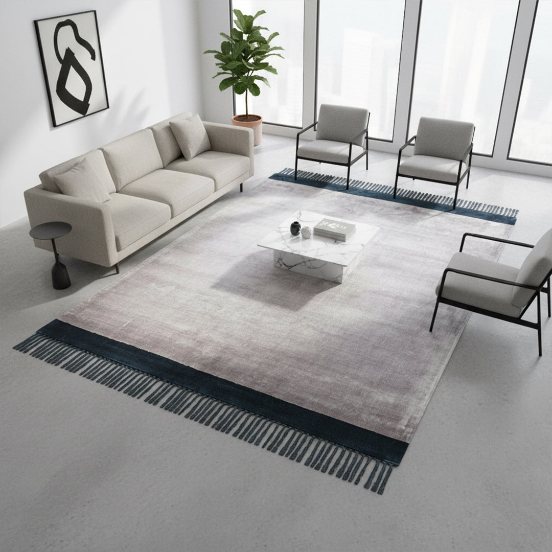 230X160 Cm Hand Woven Viscose Carpet Breta-Bet-06-L -  Rugs - ebarza Furniture UAE | Shop Modern Furniture in Abu Dhabi & Dubai - مفروشات ايبازرا في الامارات | تسوق اثاث عصري وديكورات مميزة في دبي وابوظبي