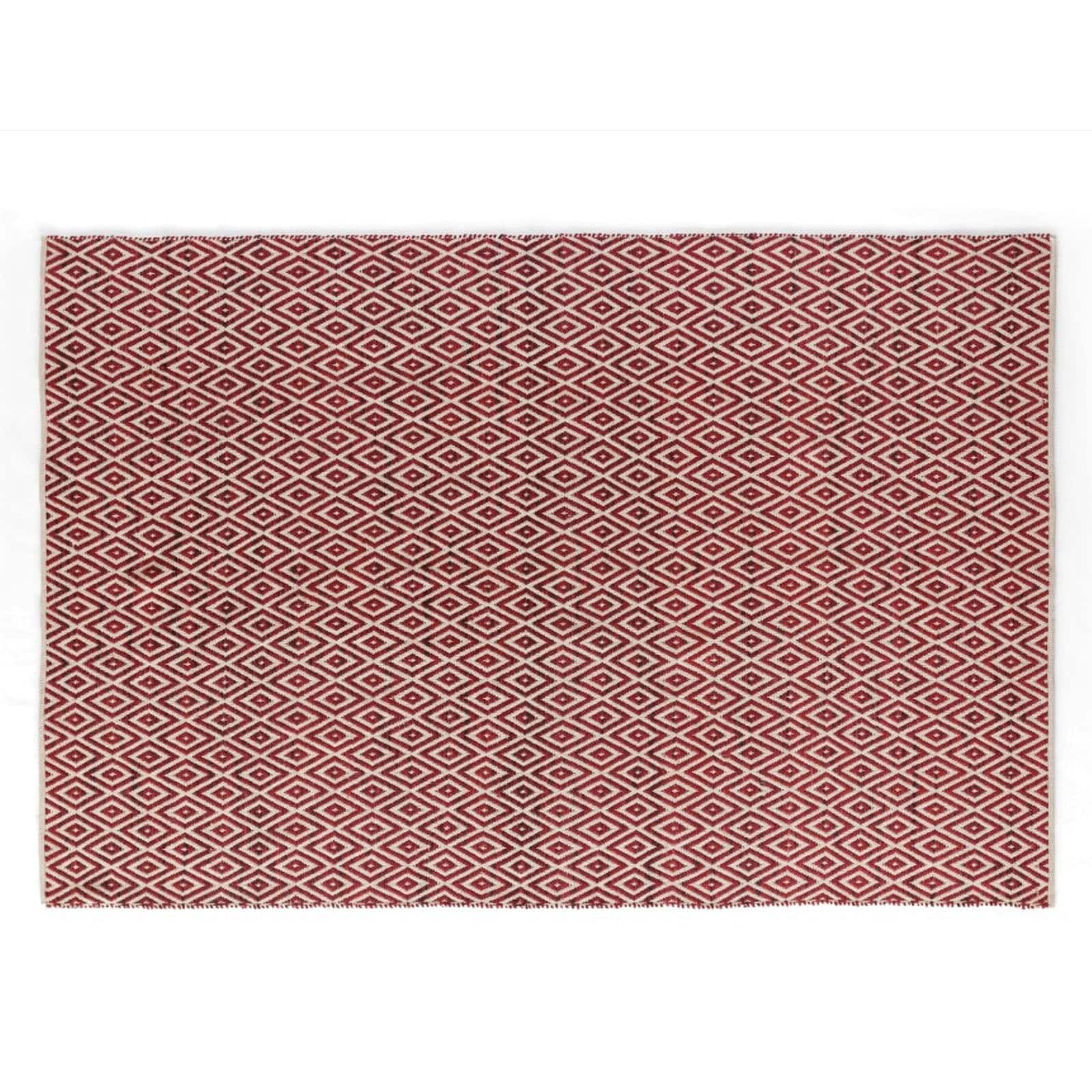 230X160 Cm Handmade Wool Rug Caterina-Red-L -  Rugs - ebarza Furniture UAE | Shop Modern Furniture in Abu Dhabi & Dubai - مفروشات ايبازرا في الامارات | تسوق اثاث عصري وديكورات مميزة في دبي وابوظبي