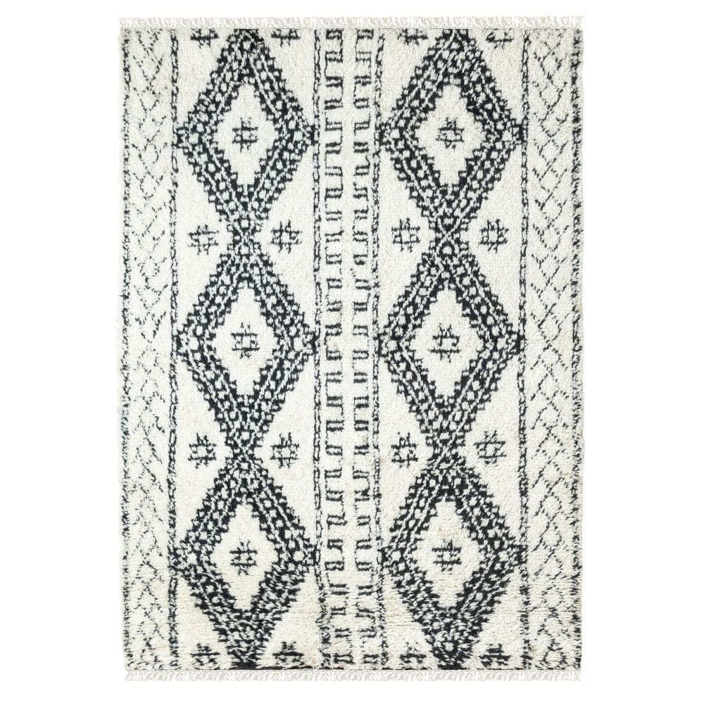 230X160 Cm Moroccan Style Handmade Rug Jh-2709-L -  Rugs - ebarza Furniture UAE | Shop Modern Furniture in Abu Dhabi & Dubai - مفروشات ايبازرا في الامارات | تسوق اثاث عصري وديكورات مميزة في دبي وابوظبي