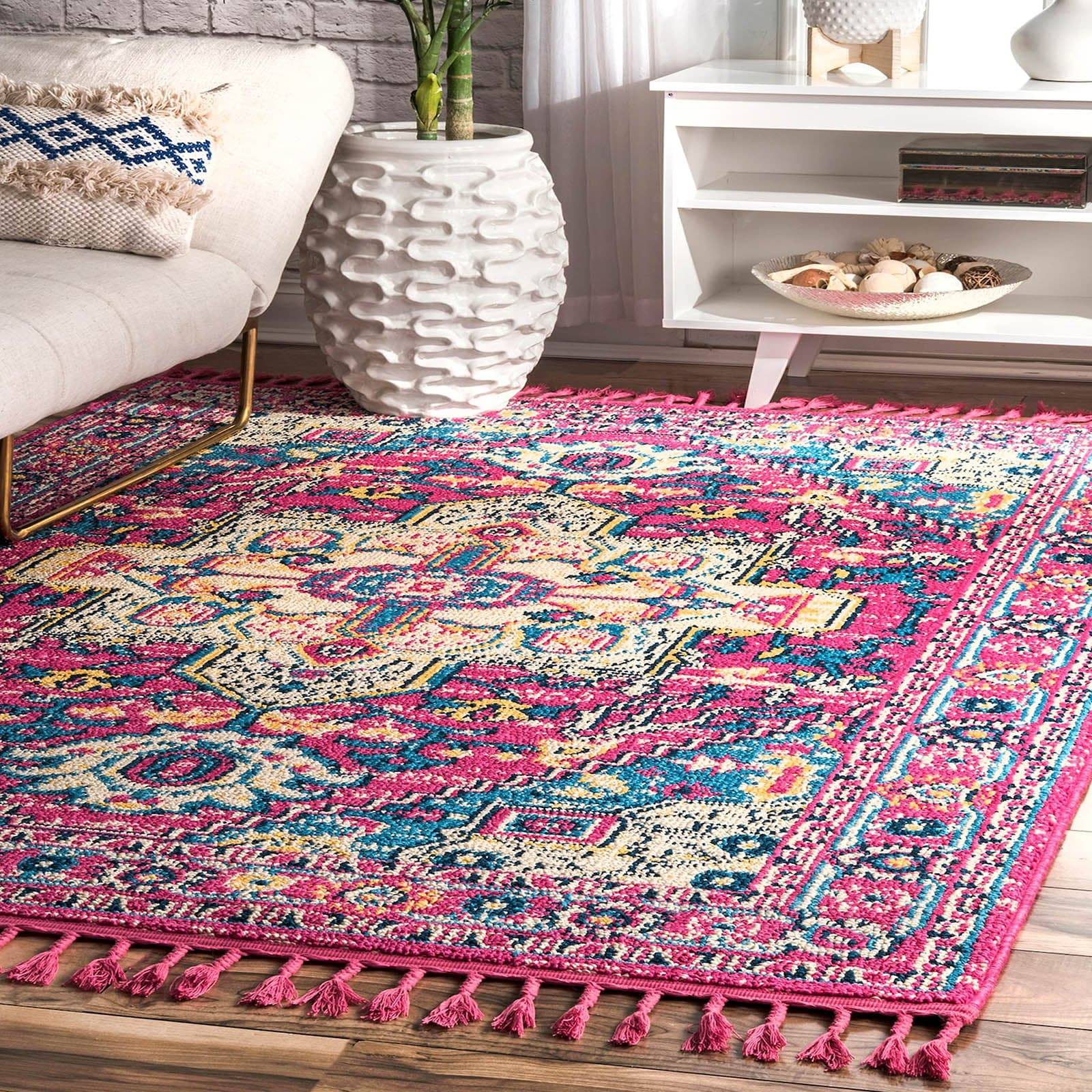 230X160 Cm Morocco Handmade Wool Rug Jh-20008-L -  Rugs | 230x160 سم سجادة مغربية مصنوعة يدويًا من الصوف - ebarza Furniture UAE | Shop Modern Furniture in Abu Dhabi & Dubai - مفروشات ايبازرا في الامارات | تسوق اثاث عصري وديكورات مميزة في دبي وابوظبي