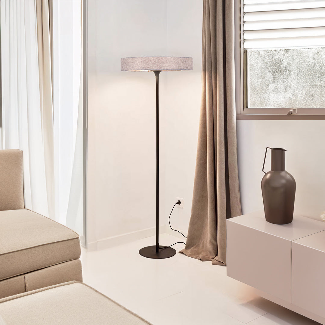 Crescent LED 155x45 Metal Aluminum Fabric Floor Lamp Crescent-02FL -  Floor Lamps | مصباح أرضي مصنوع من قماش الألومنيوم مصنوع من معدن LED على شكل هلال - ebarza Furniture UAE | Shop Modern Furniture in Abu Dhabi & Dubai - مفروشات ايبازرا في الامارات | تسوق اثاث عصري وديكورات مميزة في دبي وابوظبي