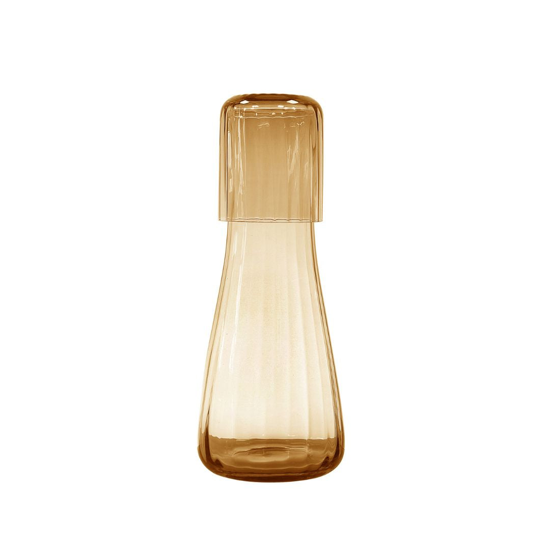 Amber Carafe & Tumbler 1.2L & 150ml 23F040P1 -  Drinkware | إبريق وكوب عنبر 1.2 لتر و150 مل - ebarza Furniture UAE | Shop Modern Furniture in Abu Dhabi & Dubai - مفروشات ايبازرا في الامارات | تسوق اثاث عصري وديكورات مميزة في دبي وابوظبي