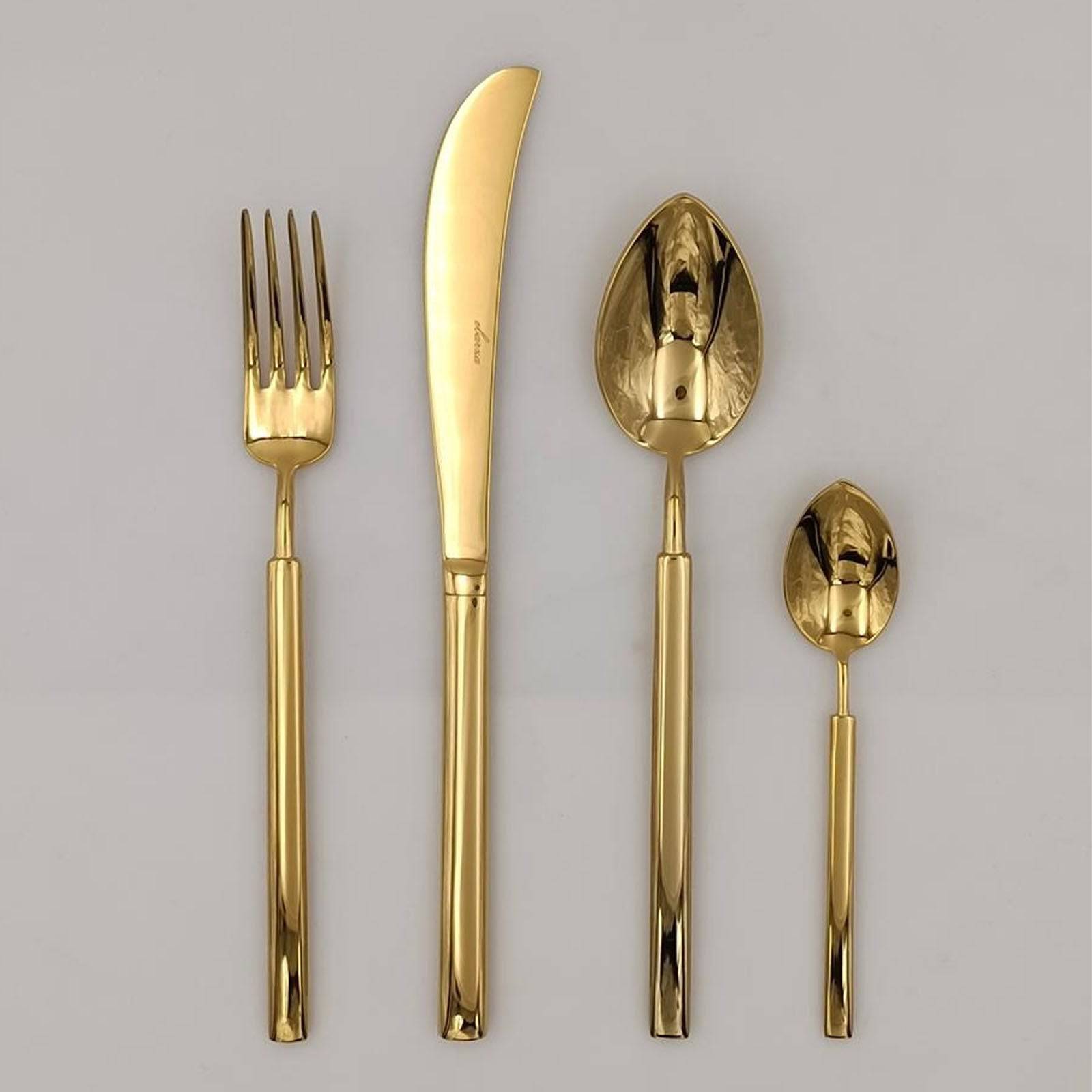 24 Pieces Dax Cutlery Set 9023G -  Cutlery Sets | طقم أدوات مائدة داكس 24 قطعة - ebarza Furniture UAE | Shop Modern Furniture in Abu Dhabi & Dubai - مفروشات ايبازرا في الامارات | تسوق اثاث عصري وديكورات مميزة في دبي وابوظبي