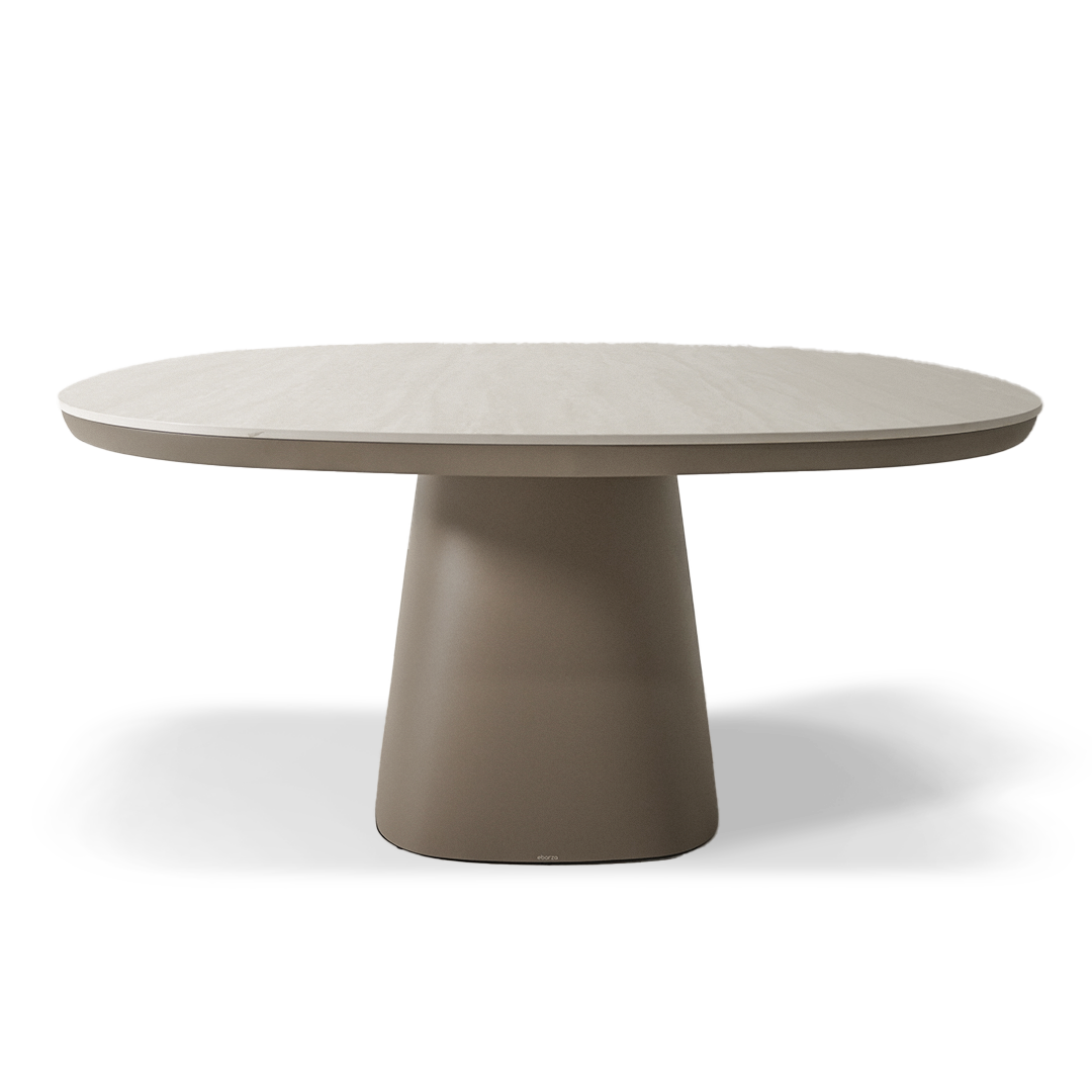 Cayenne Outdoor Ceramic Top Dining Table 150cm - AM9030N47CER+AL5540H37ALU