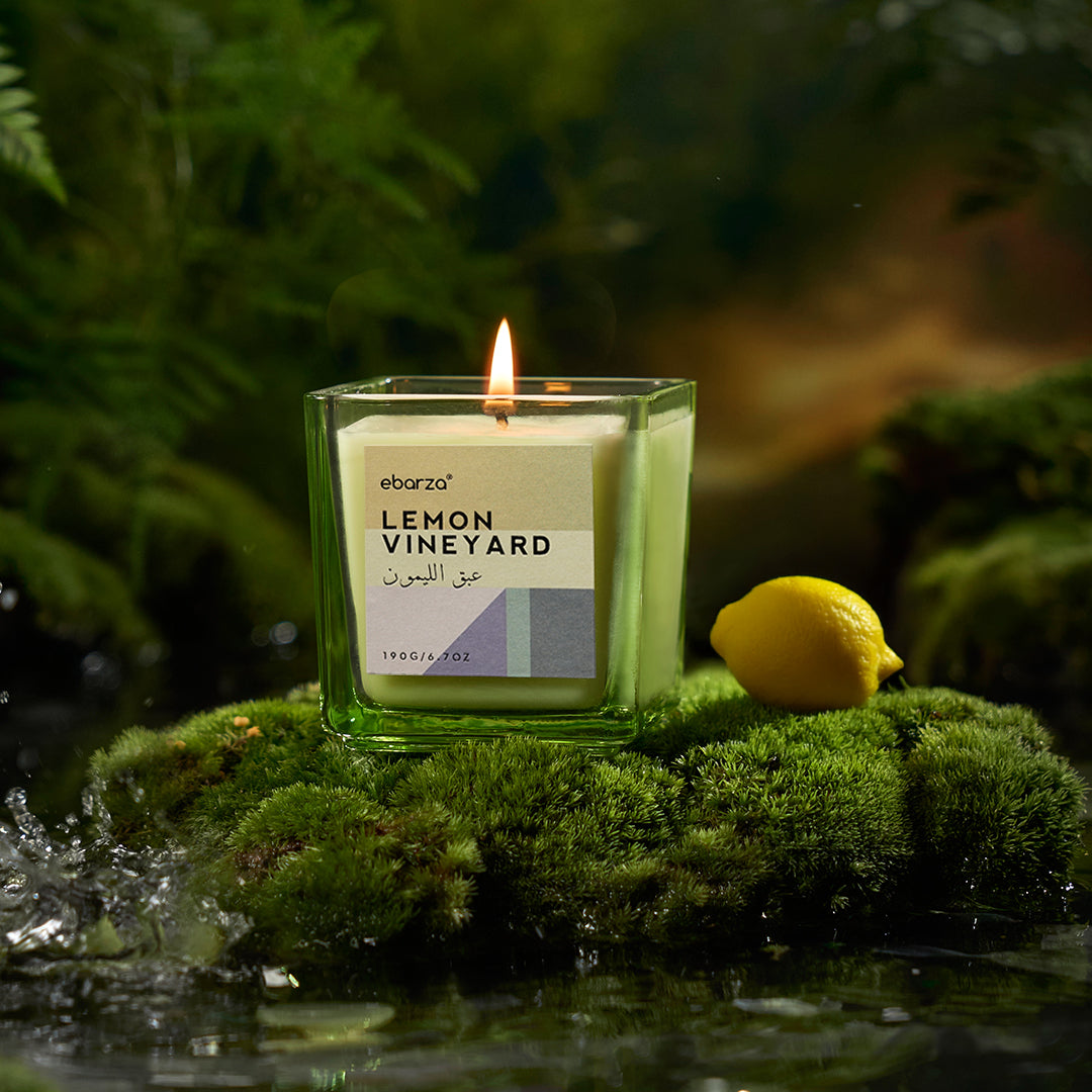 Lemon Vineyard - Charming - LEMON& LIME GREEN 190g [ Scented Candle ] ebarza vipes MS.QN2210