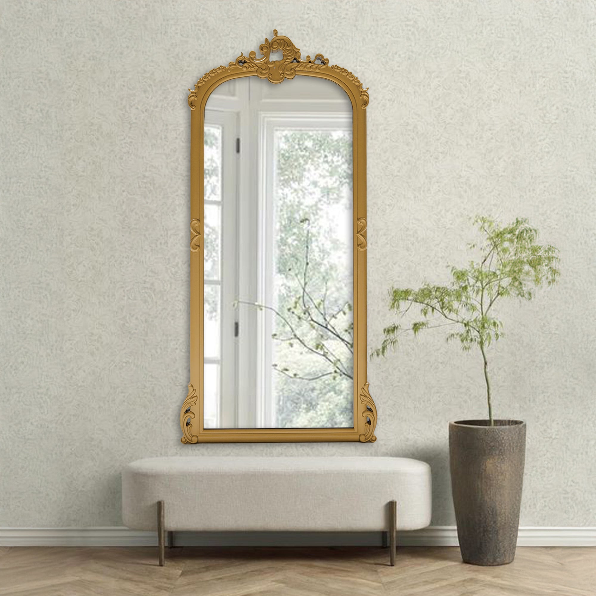 As Is Decorative Mirror Oa-80114 -  USED ITEM | مرآة زينة - ebarza Furniture UAE | Shop Modern Furniture in Abu Dhabi & Dubai - مفروشات ايبازرا في الامارات | تسوق اثاث عصري وديكورات مميزة في دبي وابوظبي