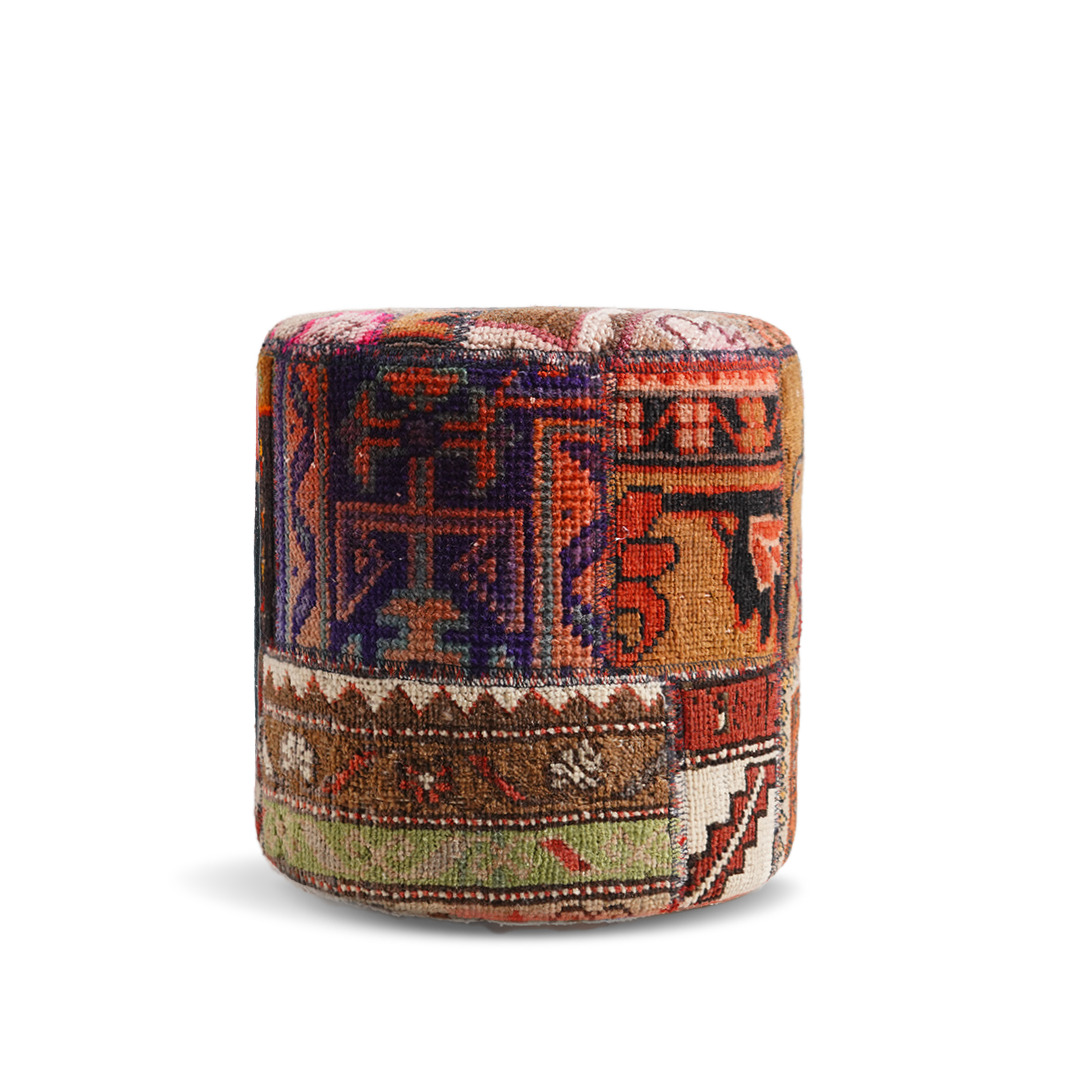 Anatolian Patchwork Style Pouf P16