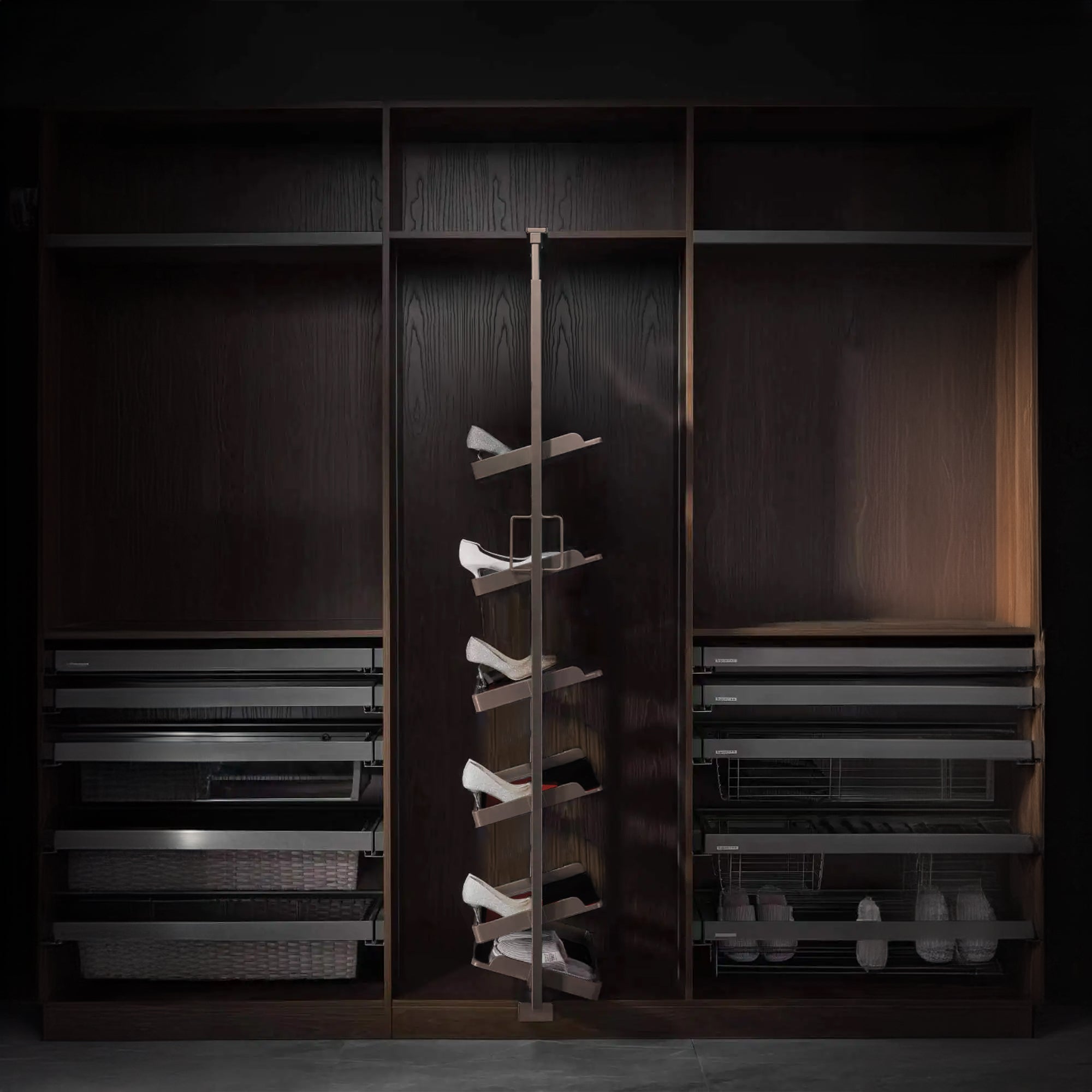 REVOLVE SHOE RACK 6-LAYERS MA.5601 -  Shelves - ebarza Furniture UAE | Shop Modern Furniture in Abu Dhabi & Dubai - مفروشات ايبازرا في الامارات | تسوق اثاث عصري وديكورات مميزة في دبي وابوظبي