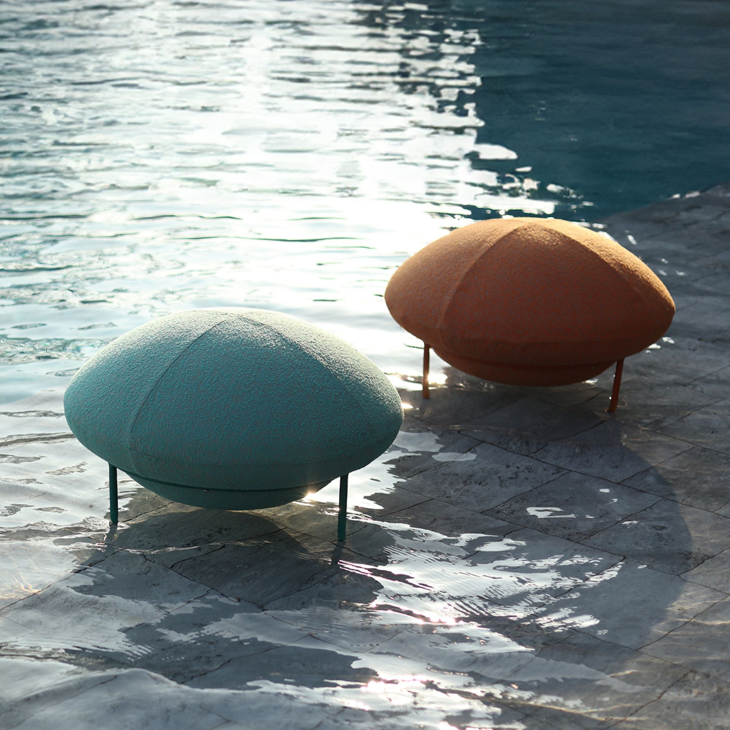 UFO Outdoor Big Stool Orange-UFO-P -  Outdoor Chairs | كرسي بذراعين للاستخدام الخارجي من إفولف - ebarza Furniture UAE | Shop Modern Furniture in Abu Dhabi & Dubai - مفروشات ايبازرا في الامارات | تسوق اثاث عصري وديكورات مميزة في دبي وابوظبي