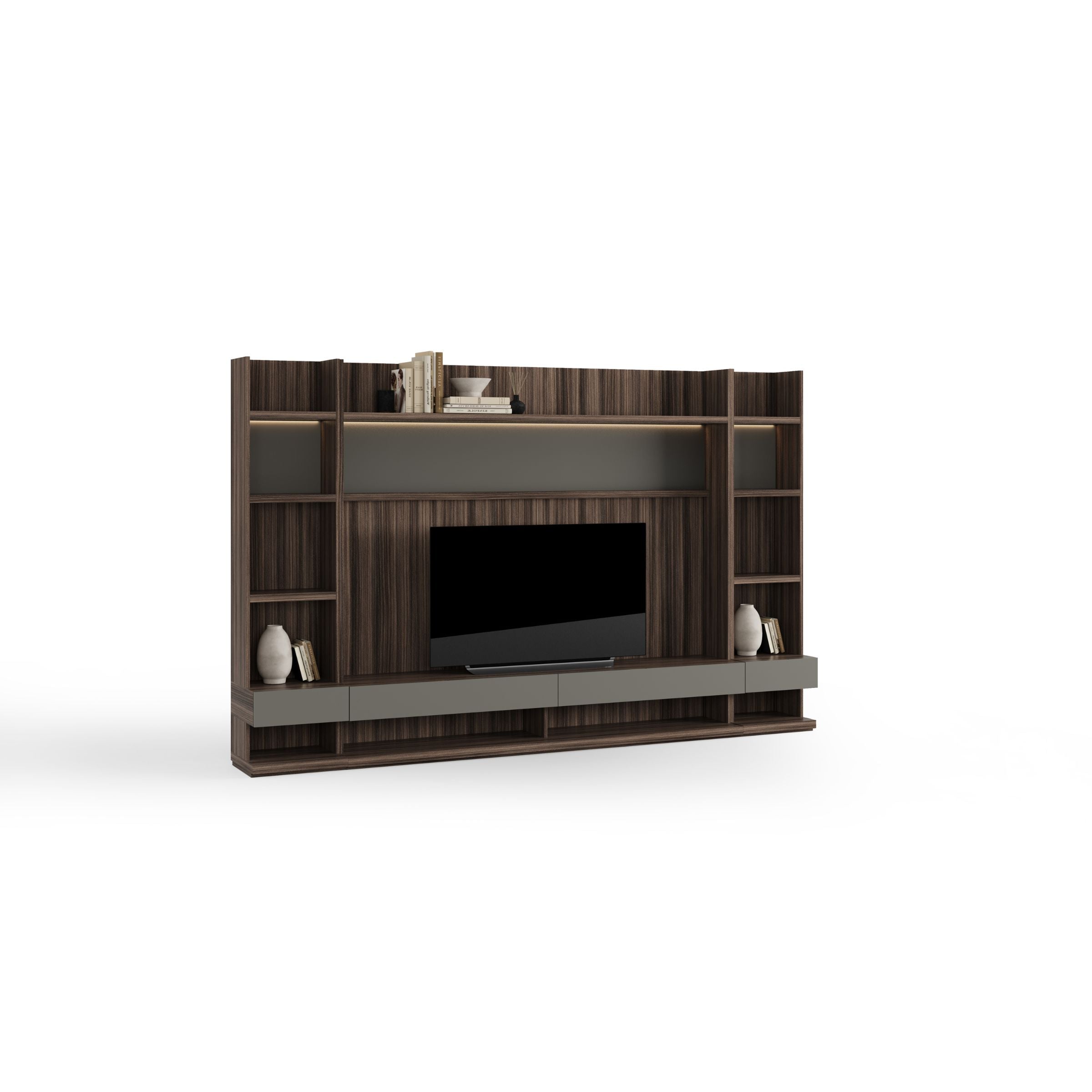 Lipa Middle T.V Block Module  - Modular TV / Wall unit  YOLIPA-TVB -  Bookcases | وحدة التلفزيون من ليبا - وحدة تلفزيون / جدار معيارية - ebarza Furniture UAE | Shop Modern Furniture in Abu Dhabi & Dubai - مفروشات ايبازرا في الامارات | تسوق اثاث عصري وديكورات مميزة في دبي وابوظبي