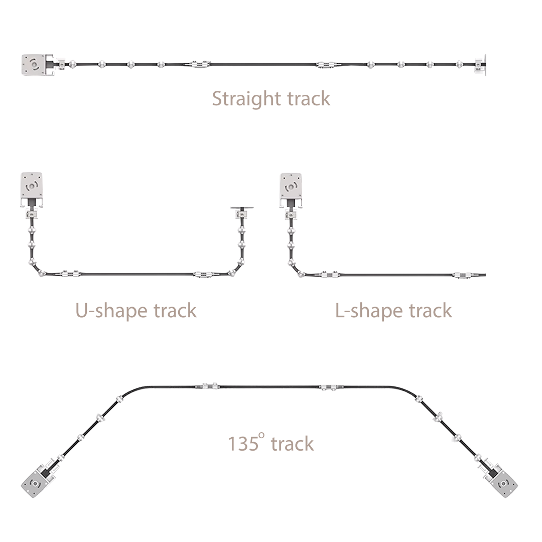 Smart Curtain Kit (6.2m kit) TB40 -  Curtains Rails - ebarza Furniture UAE | Shop Modern Furniture in Abu Dhabi & Dubai - مفروشات ايبازرا في الامارات | تسوق اثاث عصري وديكورات مميزة في دبي وابوظبي