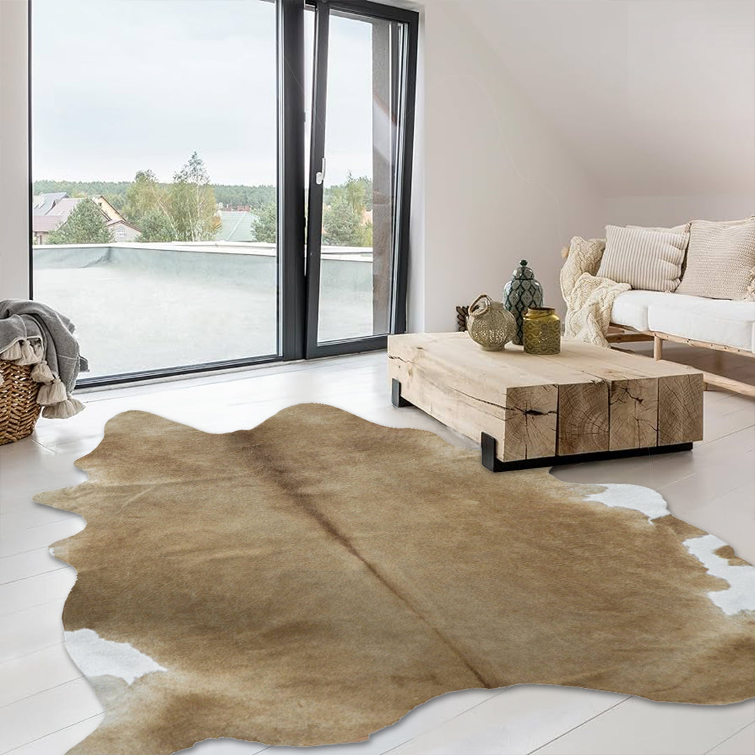 230X160 Cm Cowhide Rug  Cow-Hide-Brown -  Rugs | 230X160 سم سجادة من جلد البقر الطبيعي - ebarza Furniture UAE | Shop Modern Furniture in Abu Dhabi & Dubai - مفروشات ايبازرا في الامارات | تسوق اثاث عصري وديكورات مميزة في دبي وابوظبي