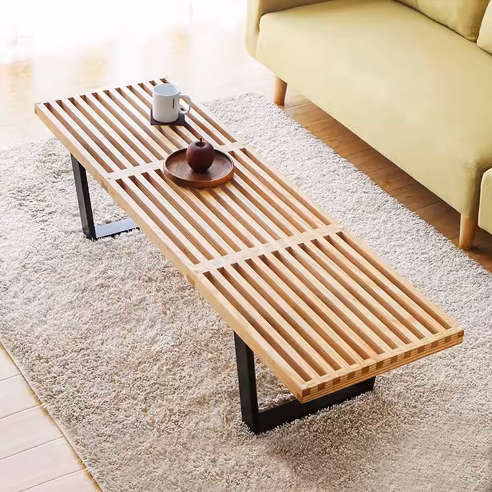 Retro Solid Wood Bench/Table 152Cm Ws-028-N -  Benches - ebarza Furniture UAE | Shop Modern Furniture in Abu Dhabi & Dubai - مفروشات ايبازرا في الامارات | تسوق اثاث عصري وديكورات مميزة في دبي وابوظبي