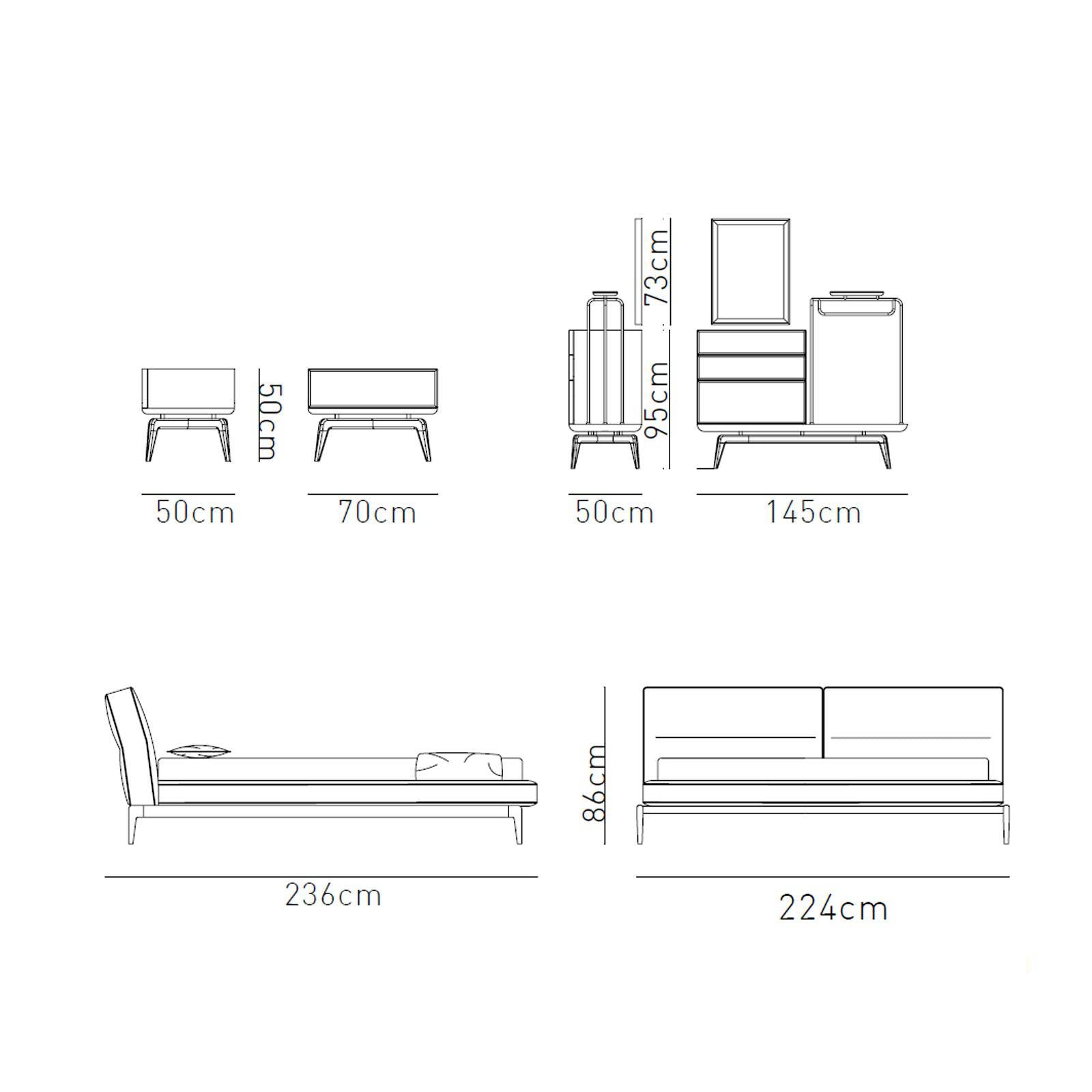 2X Ligna Bedside Table Ligna009-Sidetable -  Bedside Tables | 2X طاولة السرير ليجنا - ebarza Furniture UAE | Shop Modern Furniture in Abu Dhabi & Dubai - مفروشات ايبازرا في الامارات | تسوق اثاث عصري وديكورات مميزة في دبي وابوظبي