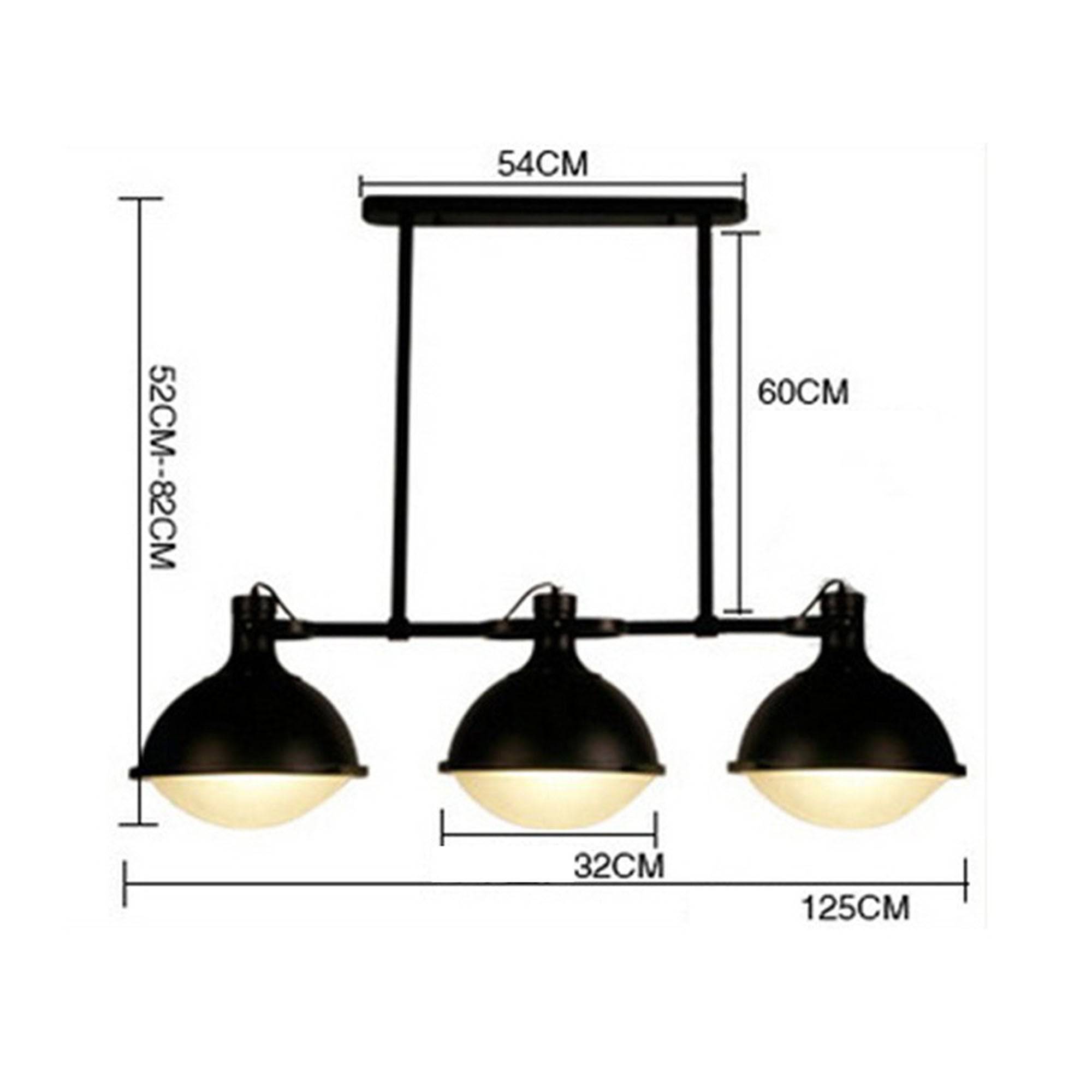 3 Heads Pendant Light Nordic Black Cy-Dd-118 -  Pendant Lamps - ebarza Furniture UAE | Shop Modern Furniture in Abu Dhabi & Dubai - مفروشات ايبازرا في الامارات | تسوق اثاث عصري وديكورات مميزة في دبي وابوظبي