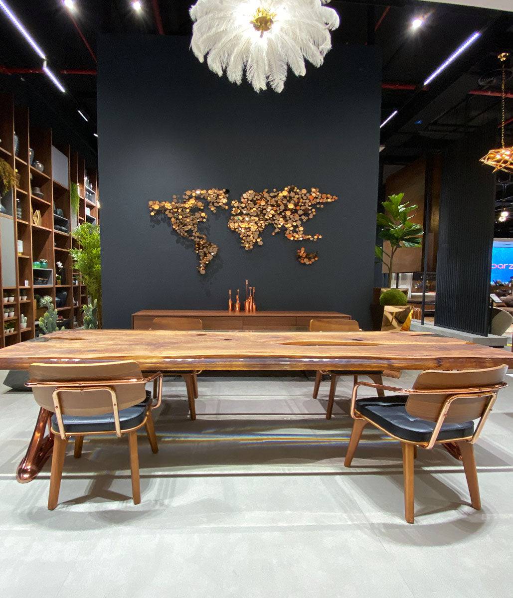 300X100 Cm Live Edge Resin Dining Table Top San300X100 -  Table Tops | طاوله طعام لايف ايدج 300*100 سم سطح المائده - ebarza Furniture UAE | Shop Modern Furniture in Abu Dhabi & Dubai - مفروشات ايبازرا في الامارات | تسوق اثاث عصري وديكورات مميزة في دبي وابوظبي