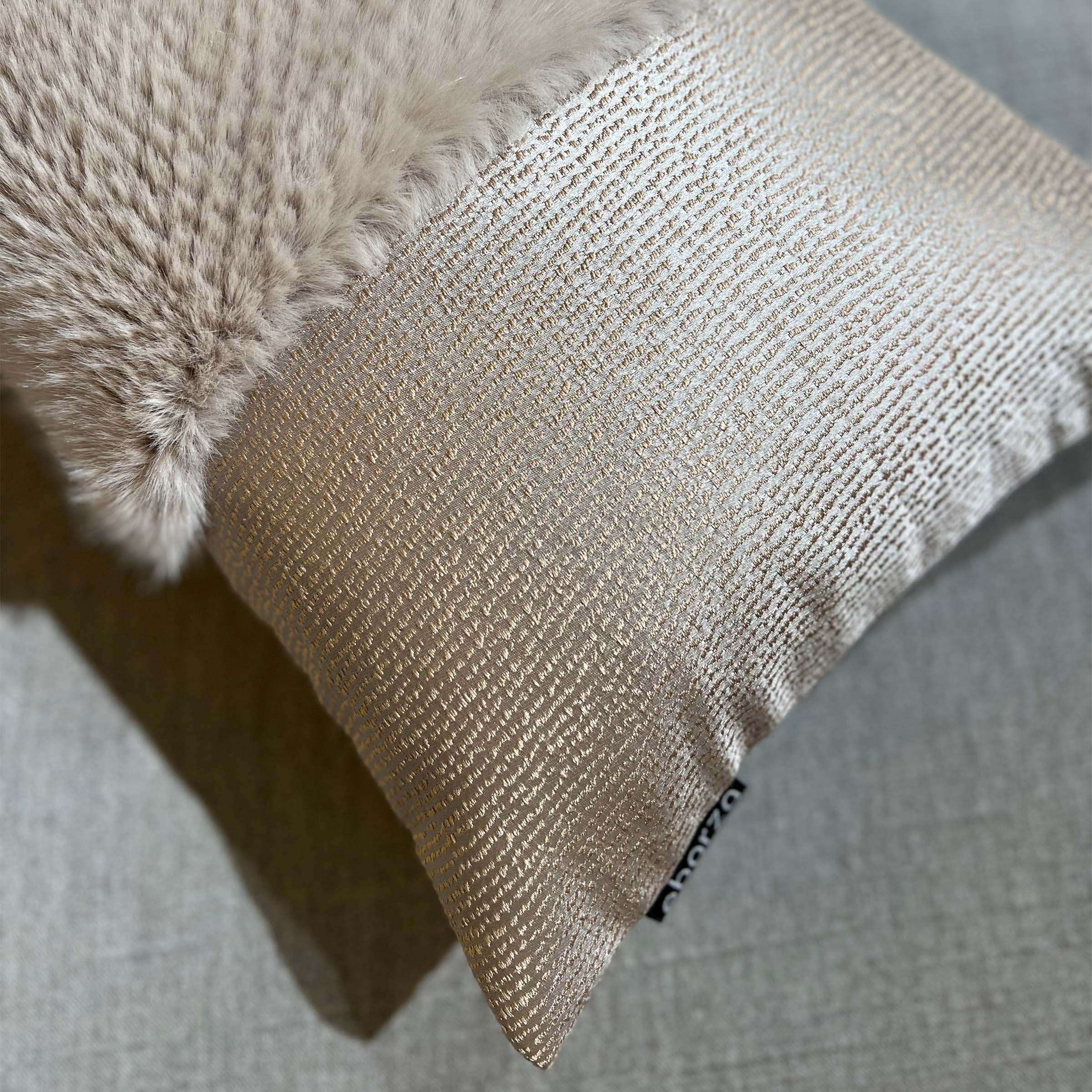 30*60  Luna Spliced Cushion - ECC076 -  Cushions | وسادة لونا المقسمة - ebarza Furniture UAE | Shop Modern Furniture in Abu Dhabi & Dubai - مفروشات ايبازرا في الامارات | تسوق اثاث عصري وديكورات مميزة في دبي وابوظبي