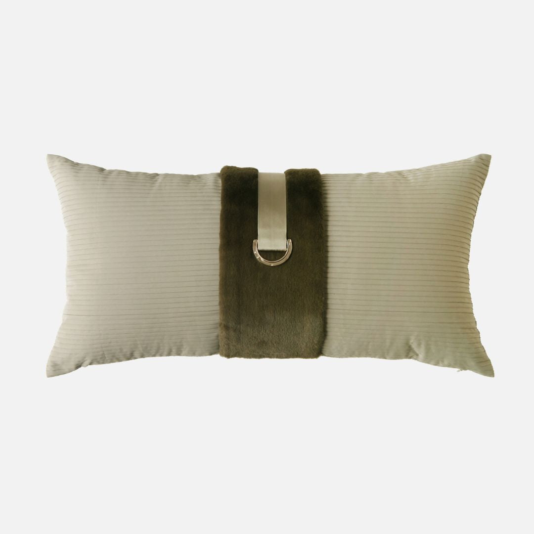 30x60CM SKJJ LUCIA D-Type Buckle Cushion ECC160