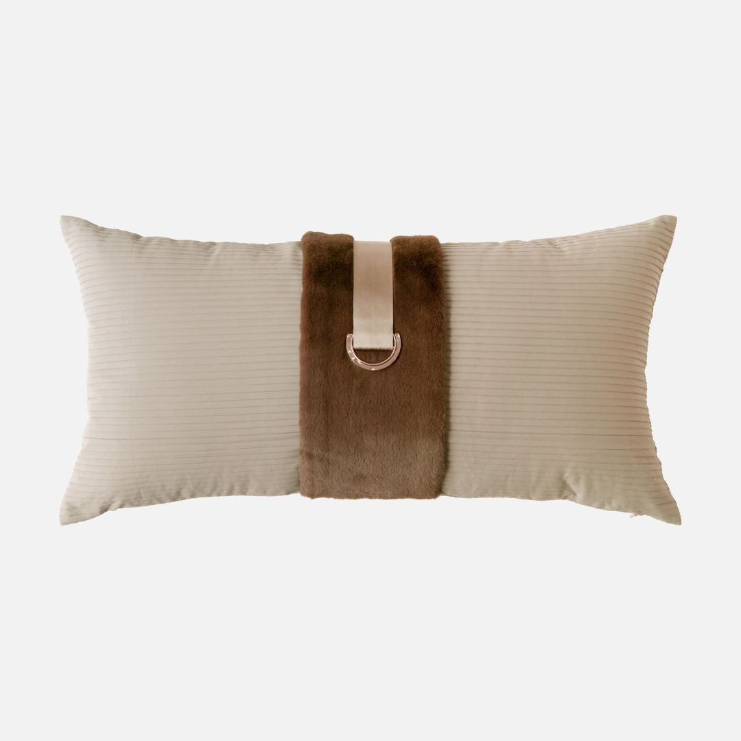 30x60CM SKJJ LUCIA D-Type Buckle Cushion ECC161