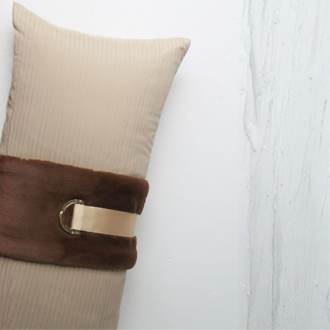 30x60CM SKJJ LUCIA D-Type Buckle Cushion ECC161