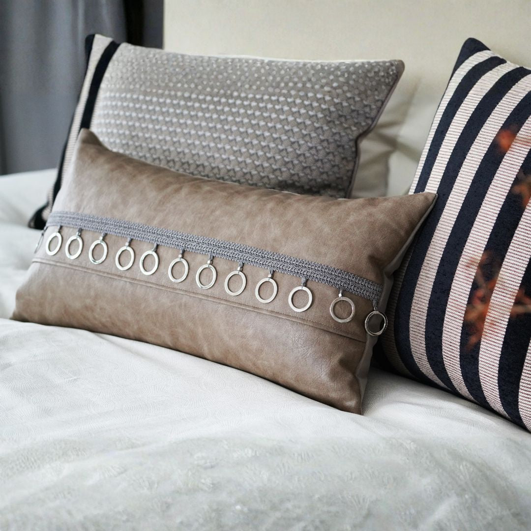 30x60CM ebarza Bronze-Ring Webbing Cushion ECC173