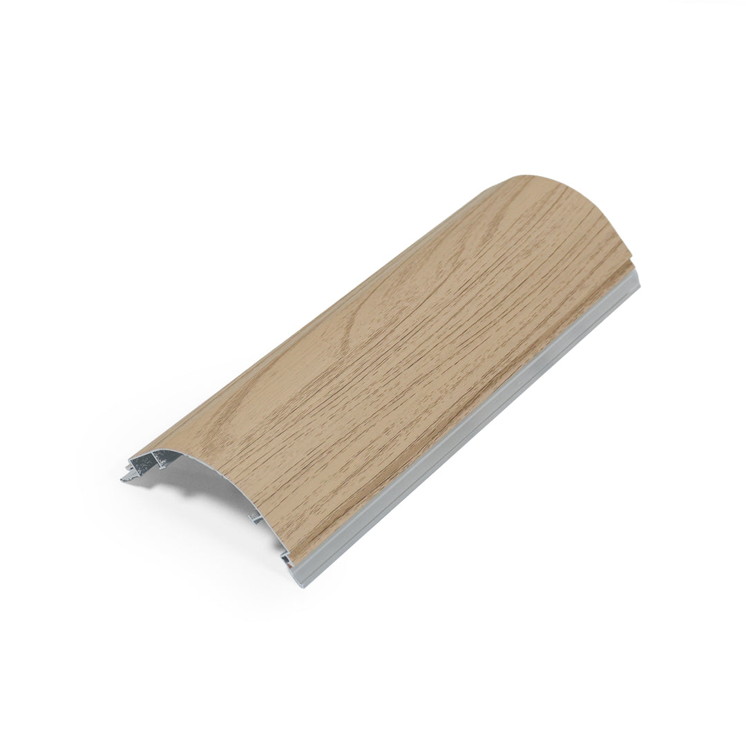 320H-ALUMINUM PROFILE- DESIGN SHAPE: Outcorner trim  COLOUR : Brown Oak BP-106Y
