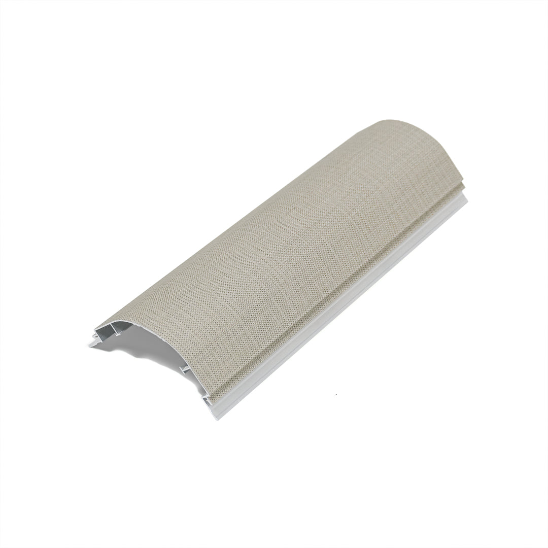 320H-ALUMINUM PROFILE- DESIGN SHAPE: Outcorner Trim COLOUR:  Montaigne Fabric BP-101Y