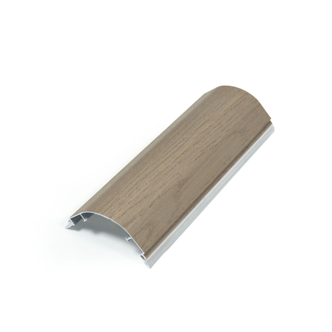 320H-ALUMINUM PROFILE- DESIGN SHAPE: Outcorner trim COLOUR : Taupe Elm BP-105Y